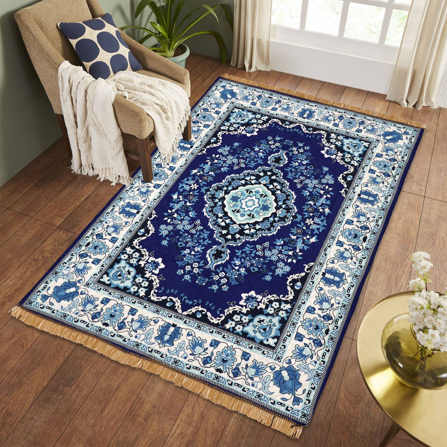 BLUSH & BLOOM 152 cm X 214 cm Velvet Carpet