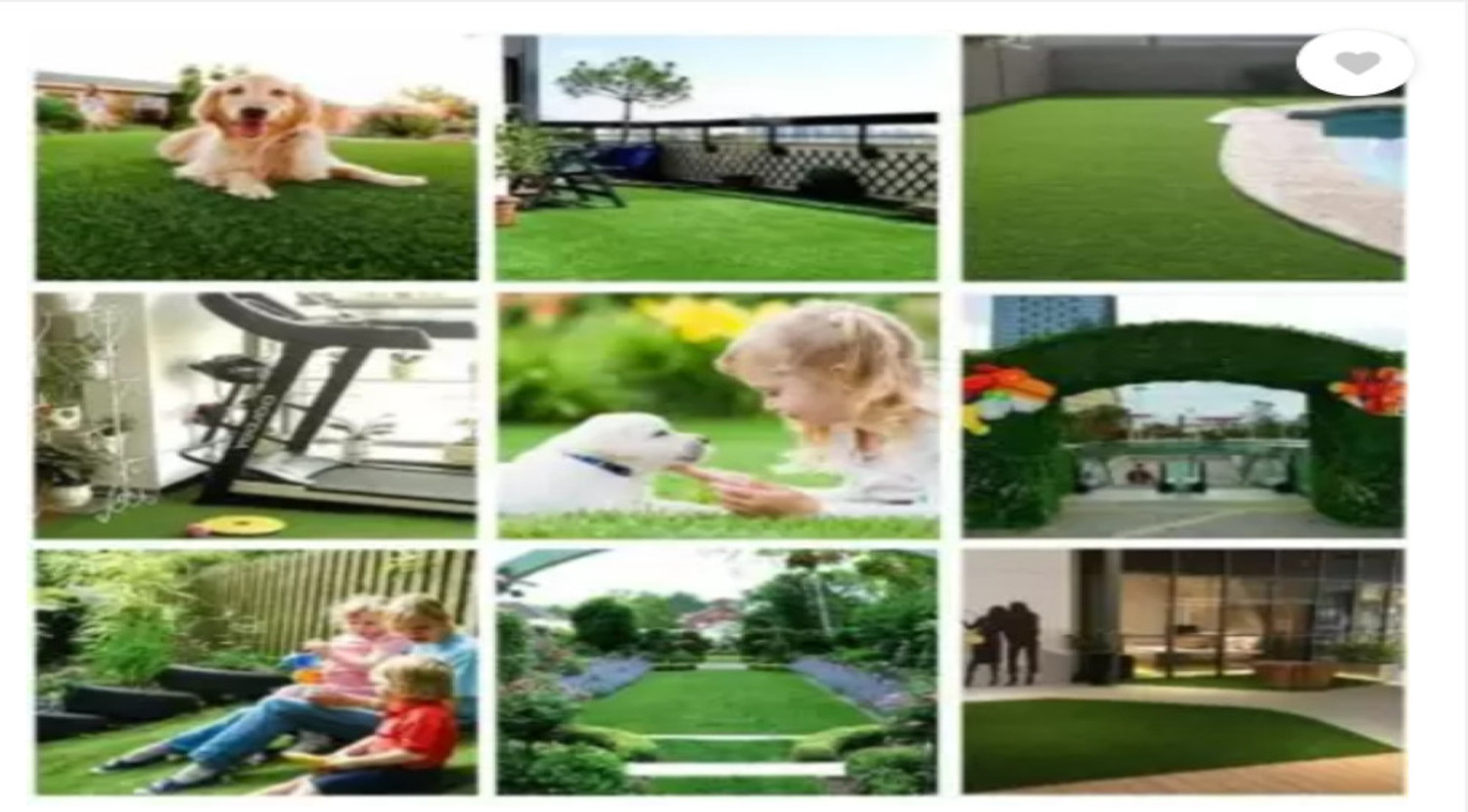 Image of AAVAHAN Artificial Grass, PP (Polypropylene) Floor Mat