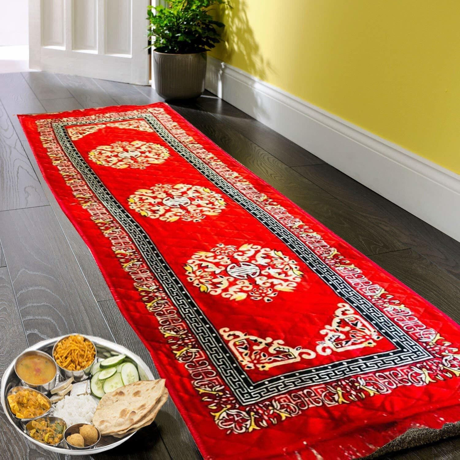 Image of UNFOLD HAPPINESS 40 cm X 120 cm Cotton Carpet