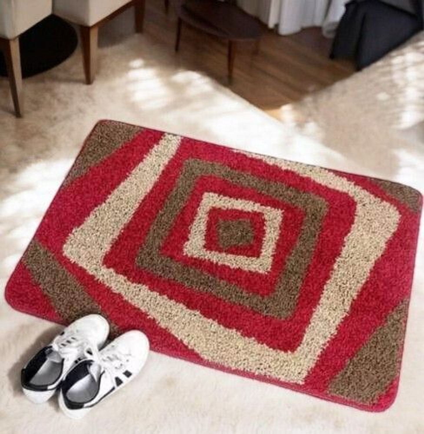 Image of UNFOLD HAPPINESS 40 cm X 120 cm Cotton Carpet