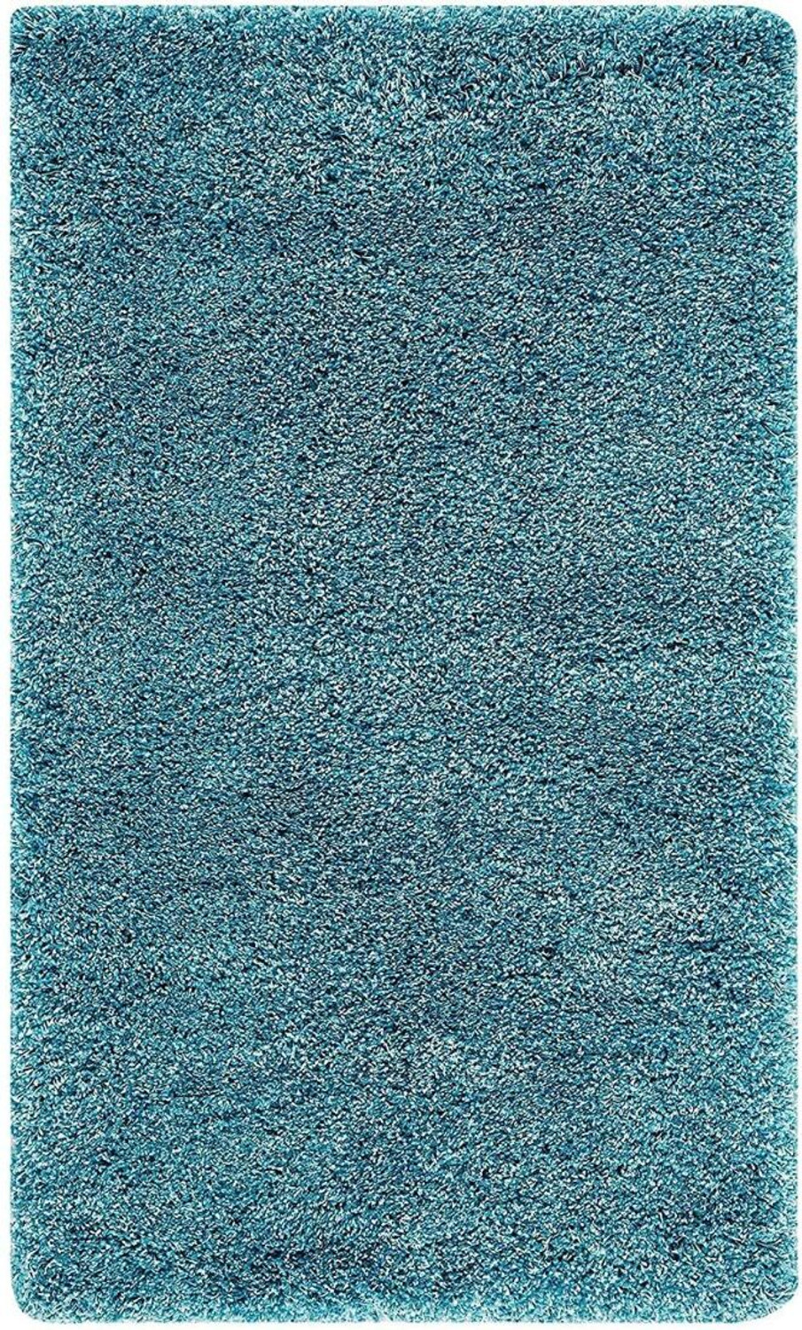Image of shopgallery 92 cm X 153 cm Polyester Carpet (Rectangle, Blue)