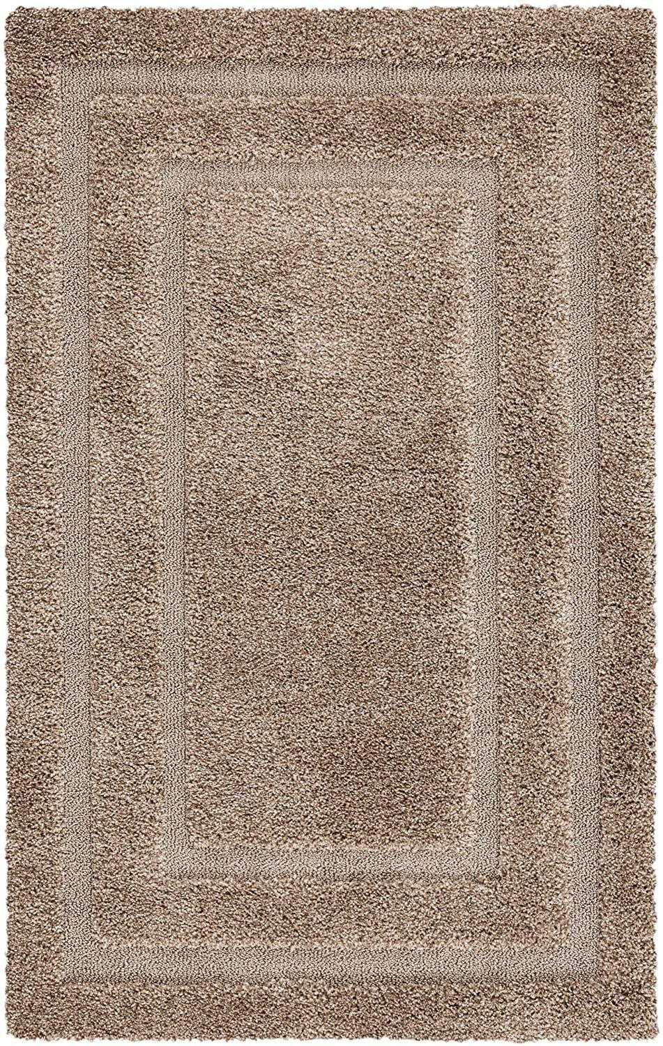 Image of SHAGGYRUGS 3 ft X 5 ft Silk Carpet (Rectangle, Gold)
