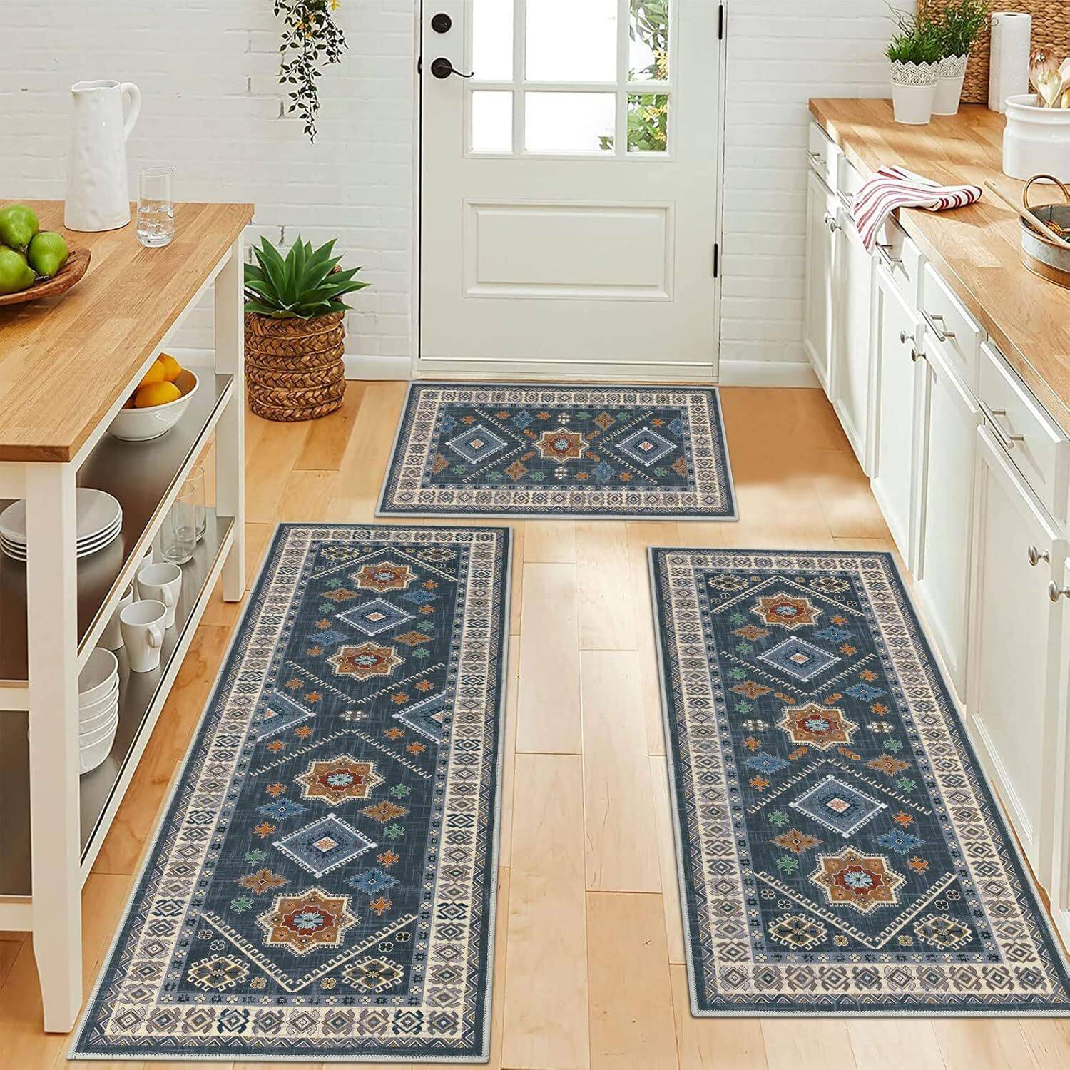 AAZEEM Velvet Kitchen Mat