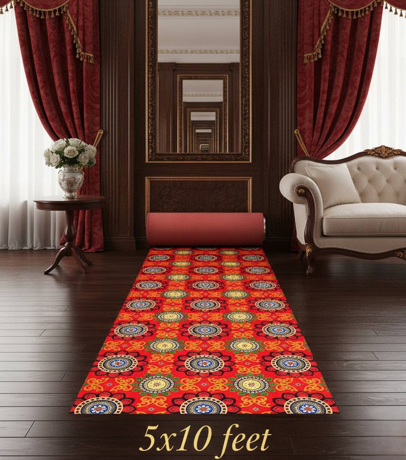 Acarpet 152 cm  X 304 cm Synthetic Carpet