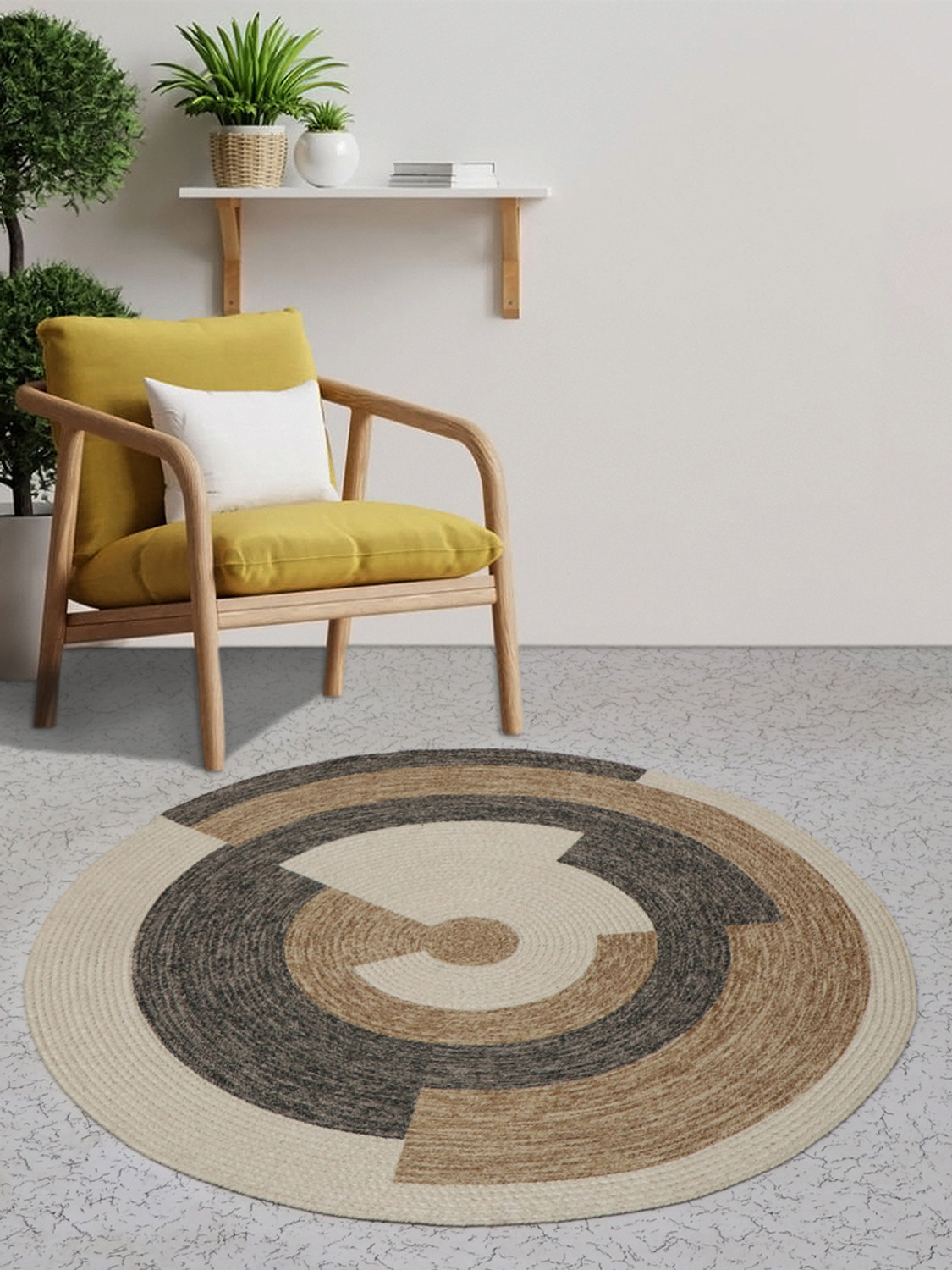 Image of BELLA TRUE 90 cm X 90 cm Cotton Area Rug