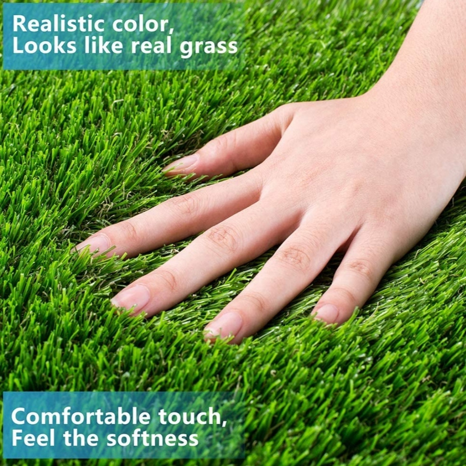 Image of COMFY HOME Artificial Grass Door Mat