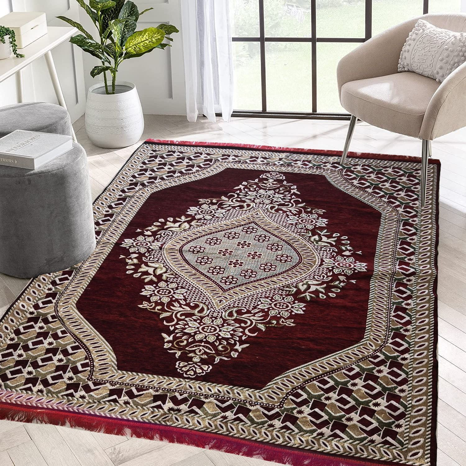 Image of Raas 5 ft X 7 ft Chenille Carpet