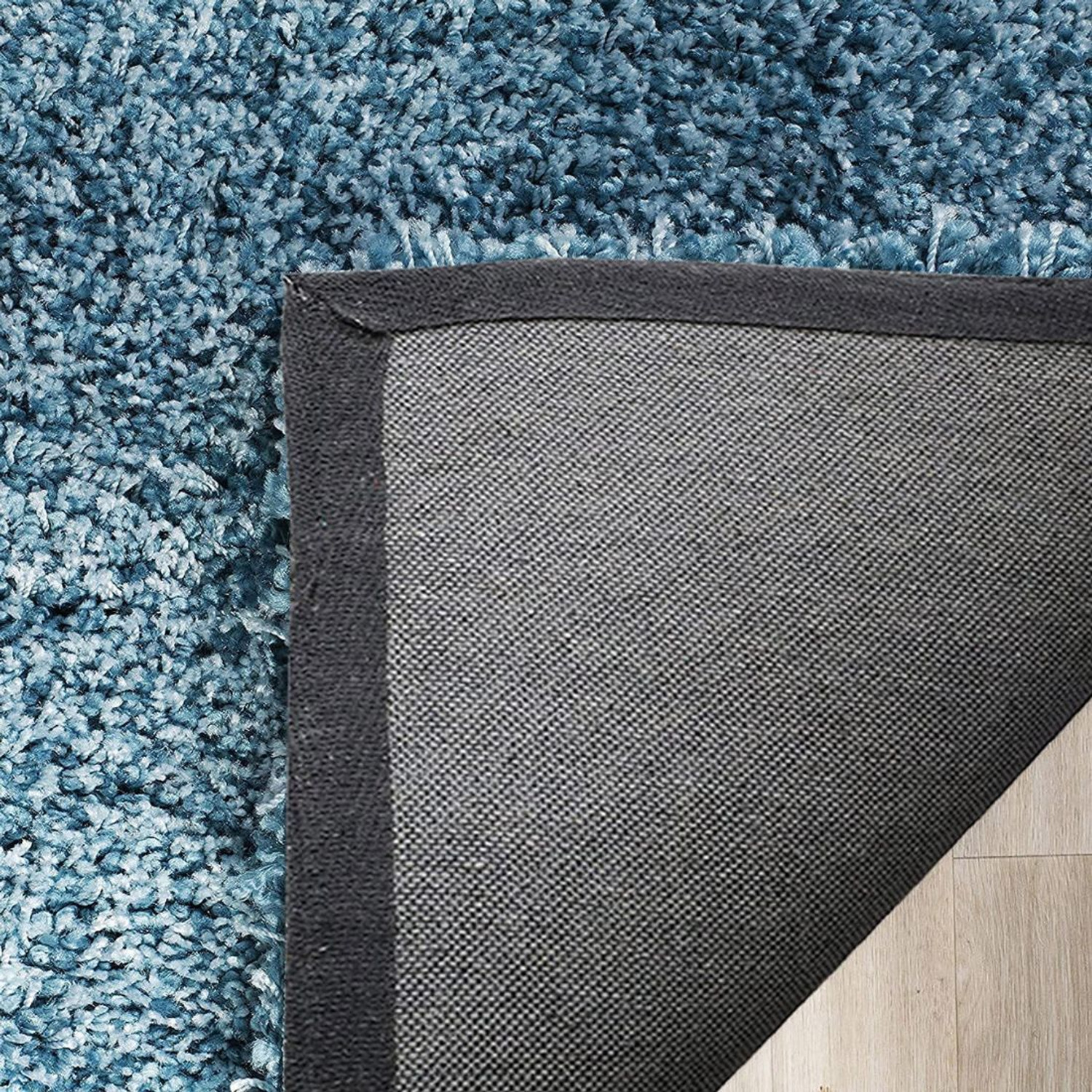 Image of shopgallery 92 cm X 153 cm Polyester Carpet (Rectangle, Blue)
