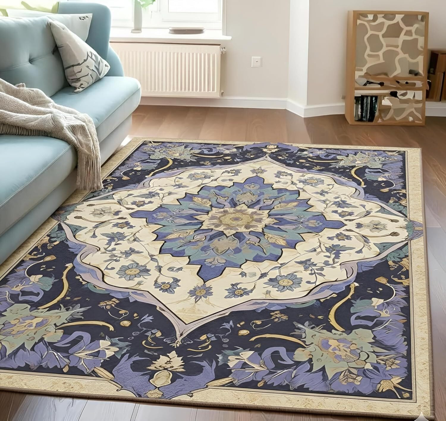 Image of Prisha Cart 183 cm X 122 cm Polyester Carpet