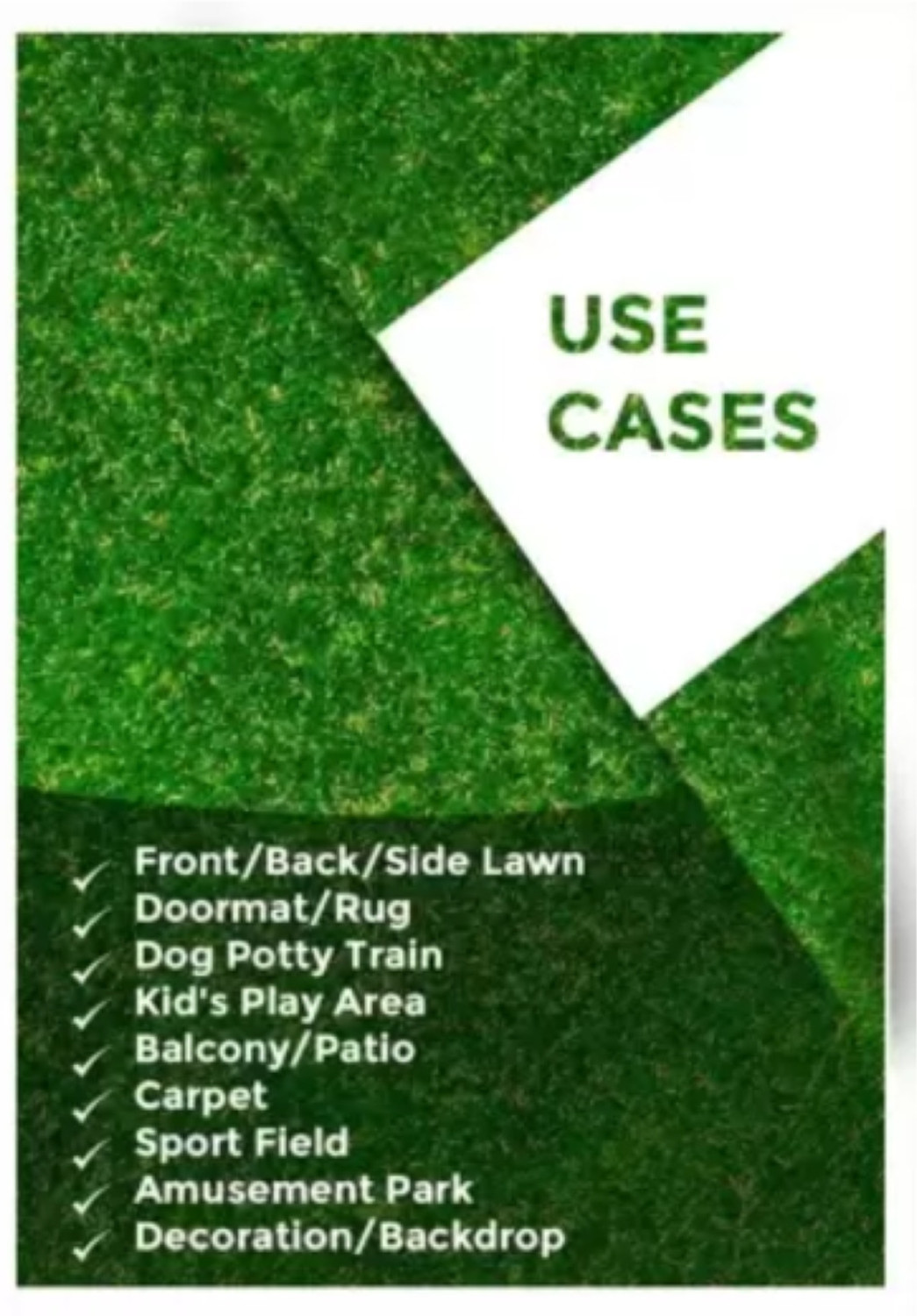 Image of Worthful Creations Artificial Grass, PP (Polypropylene) Floor Mat