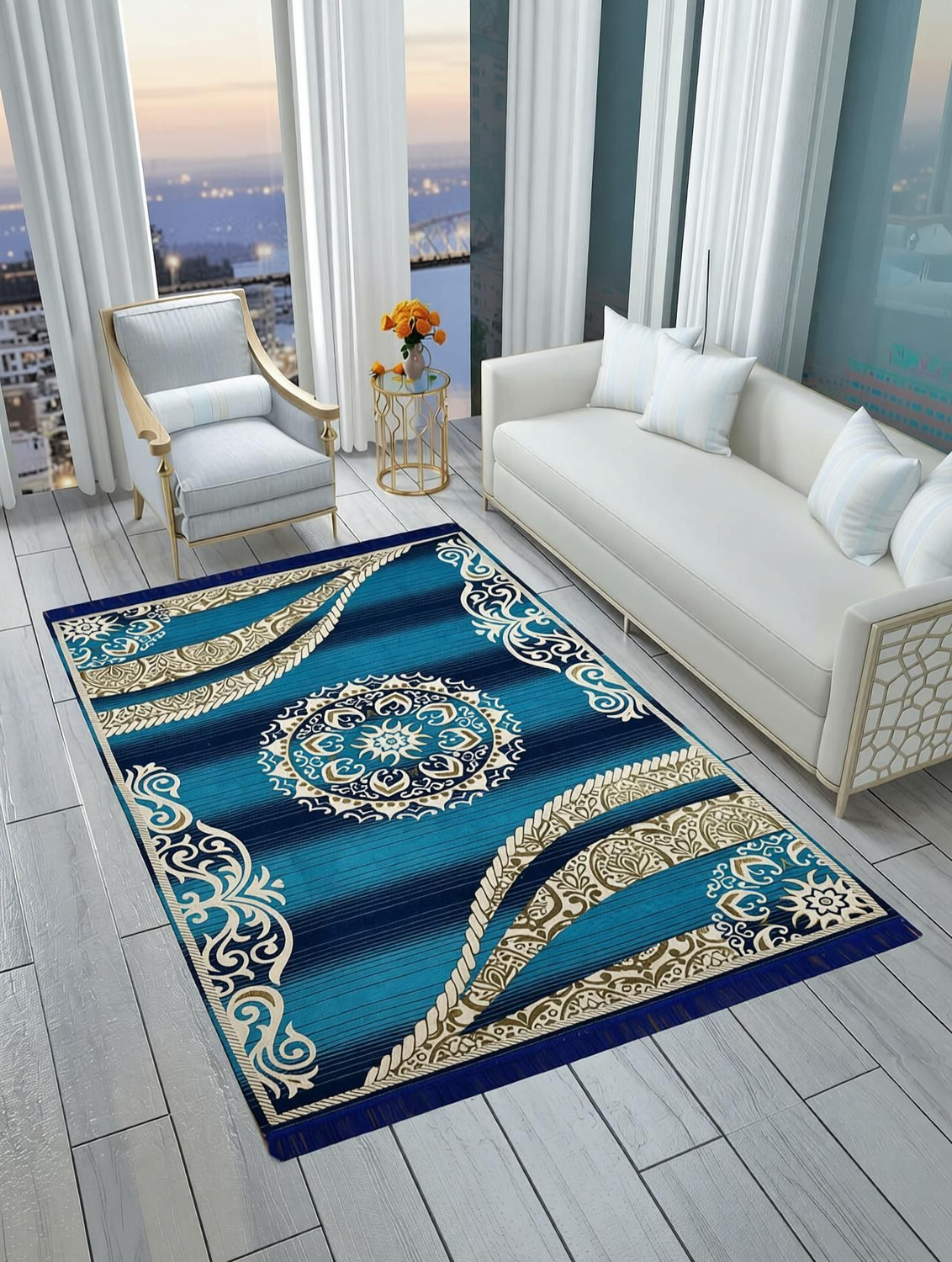 Image of AmunFly 4 ft X 7 ft Velvet Carpet