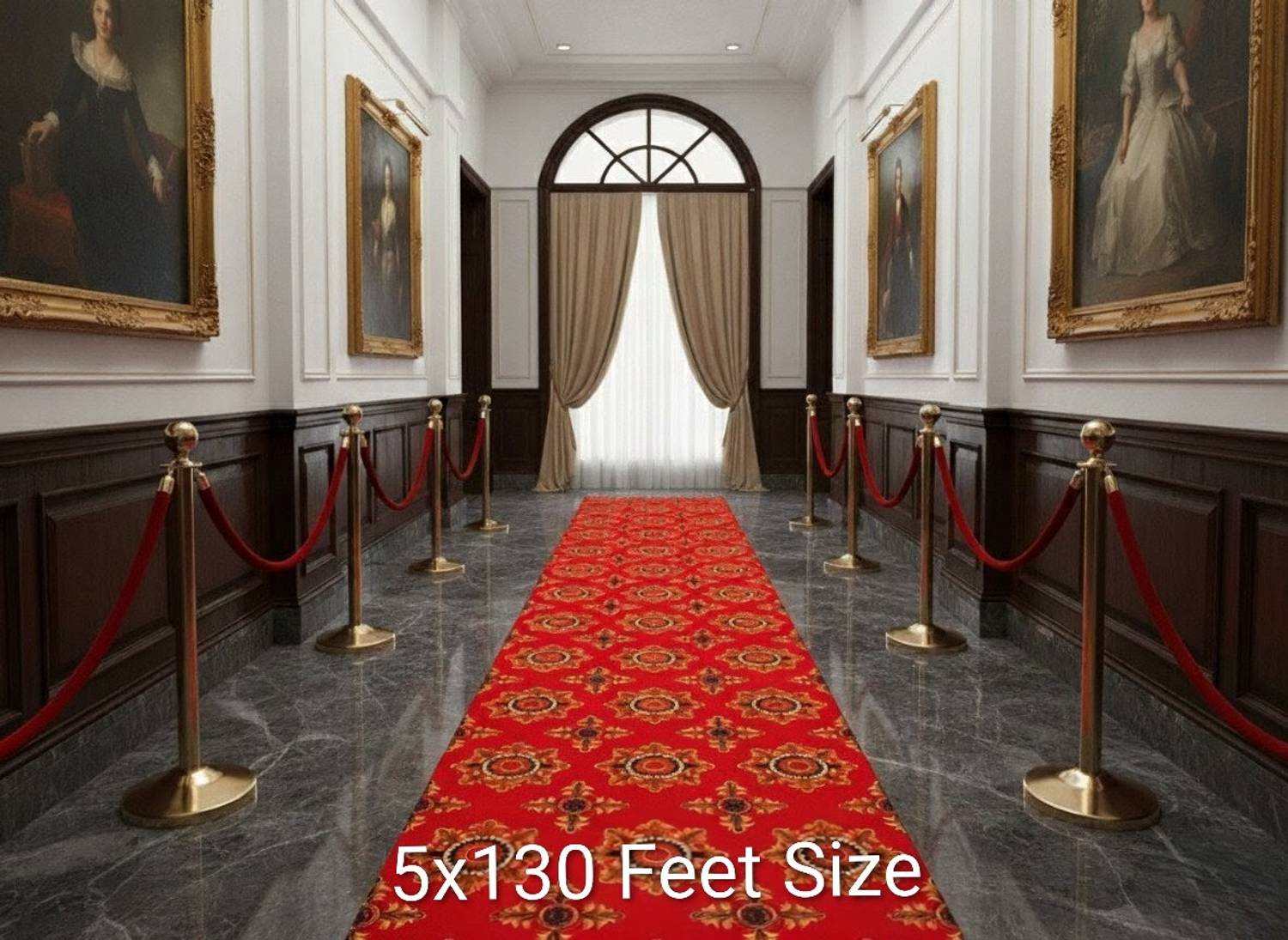 BRIGHT CARPET INDUSTRIES 5 ft X 130 ft Synthetic Carpet