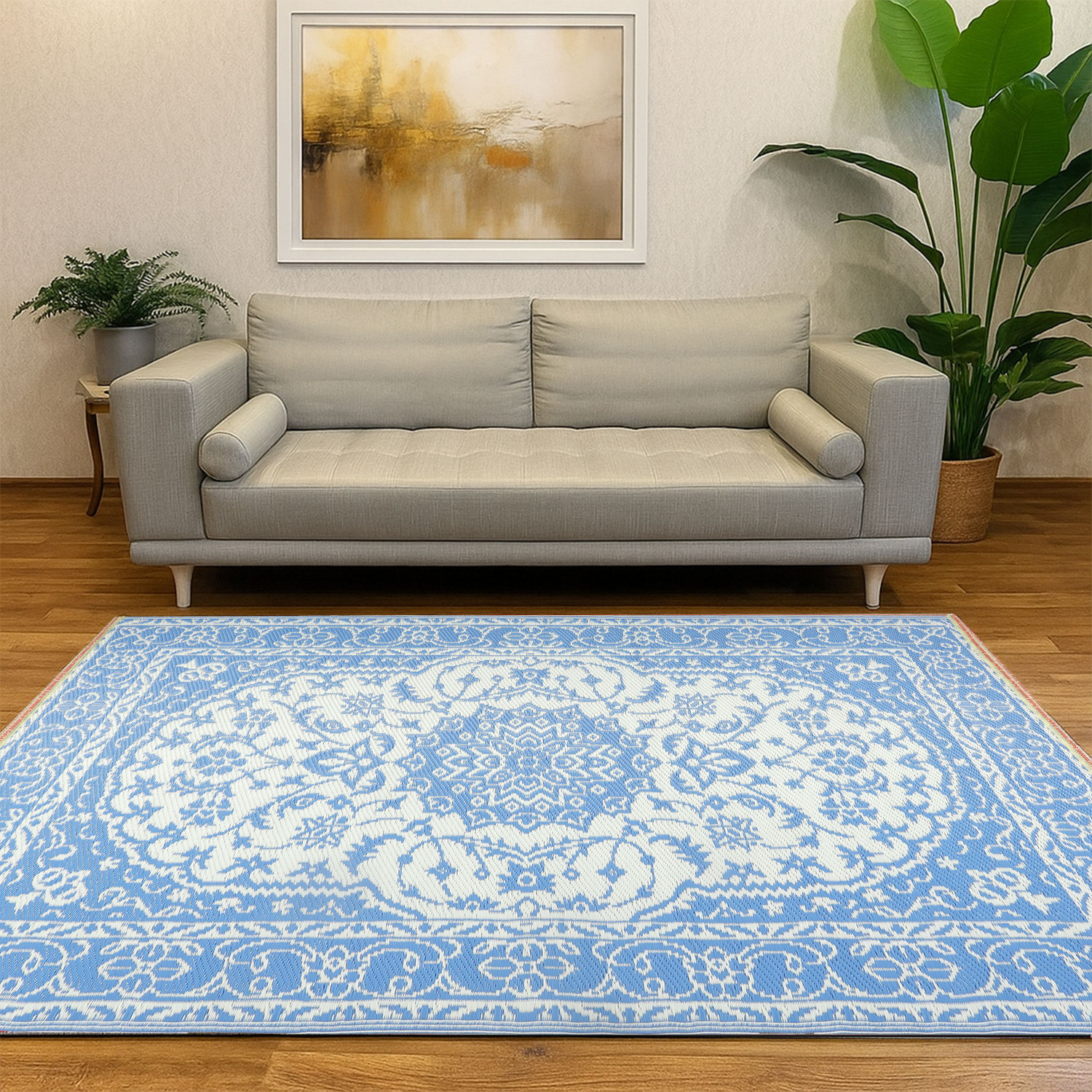 Image of SAHIL 180 cm X 270 cm Plastic Chatai