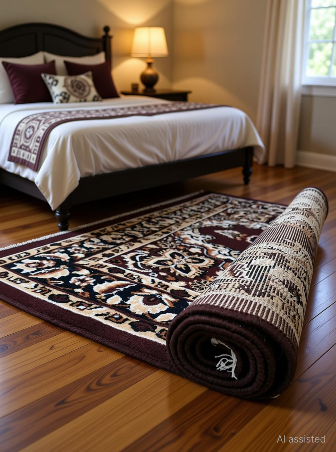 Image of BhCarpet 5 ft X 7 ft Acrylic Carpet (Rectangle, Multicolor)