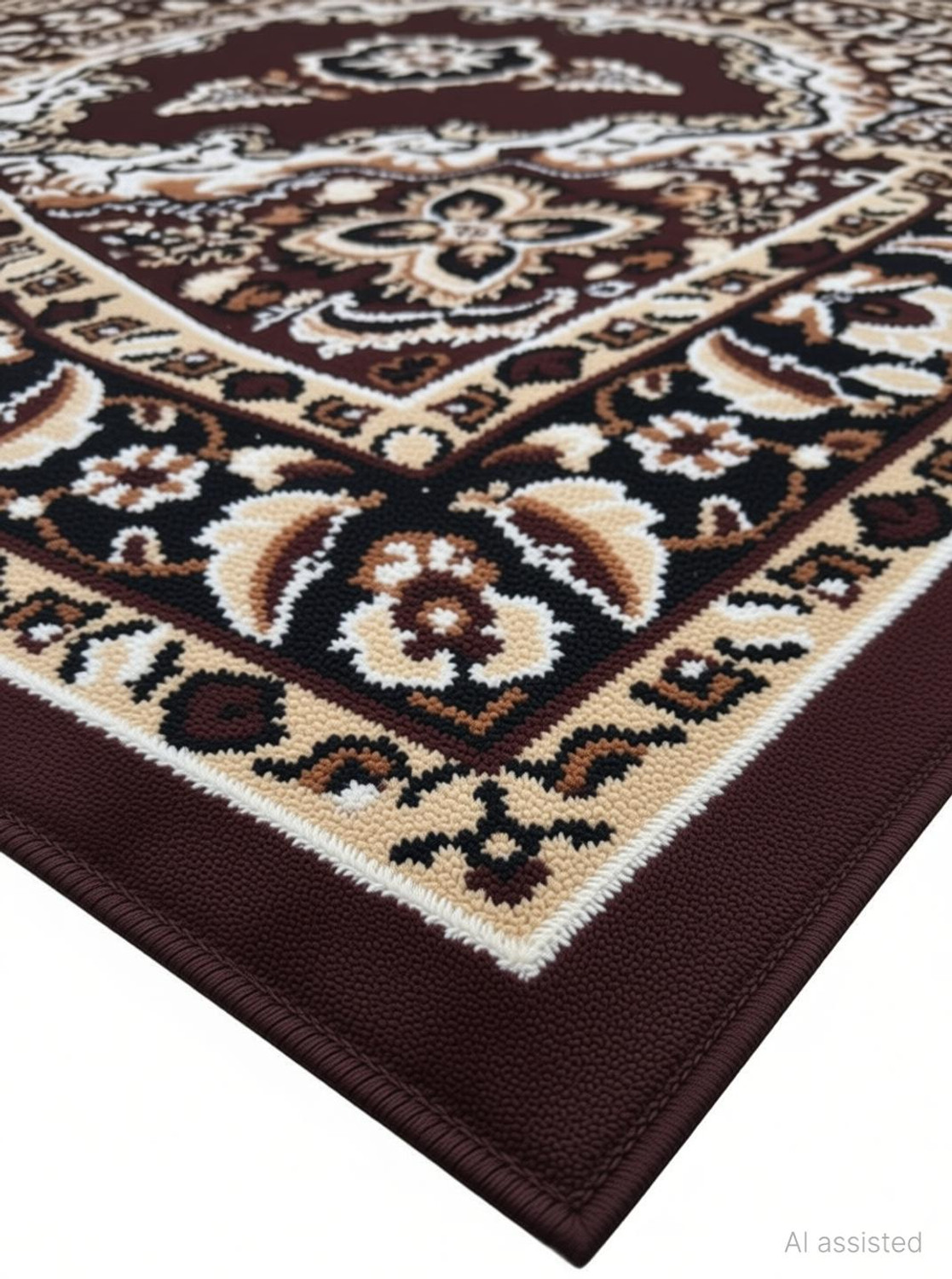 Image of BhCarpet 5 ft X 7 ft Acrylic Carpet (Rectangle, Multicolor)
