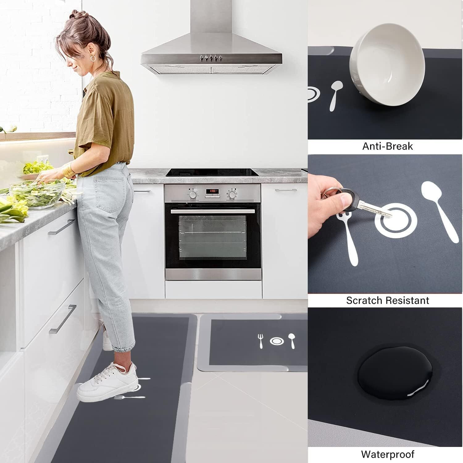 Image of BESQUE mat Rubber Kitchen Mat