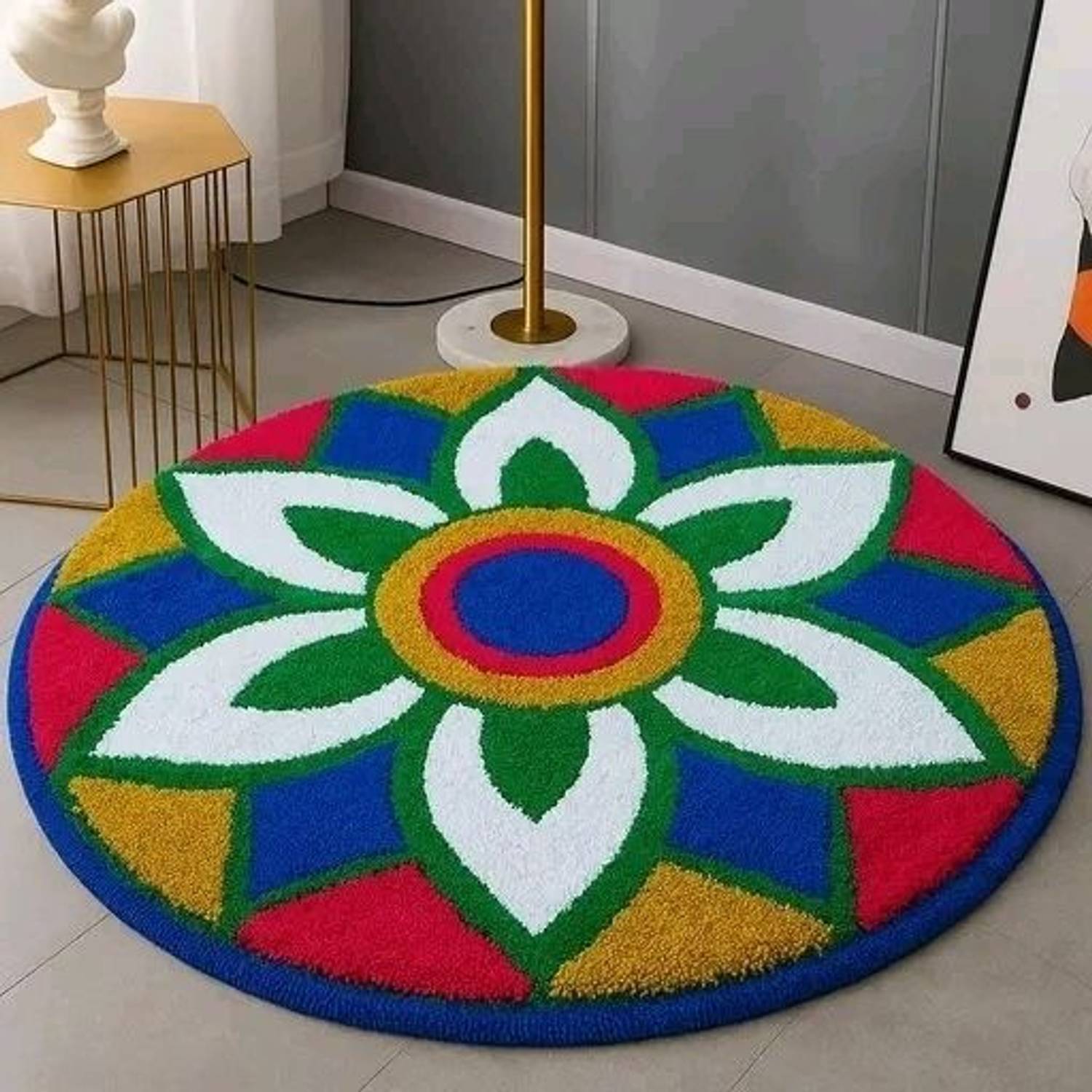 aaditex 60 cm X 60 cm Cotton Carpet