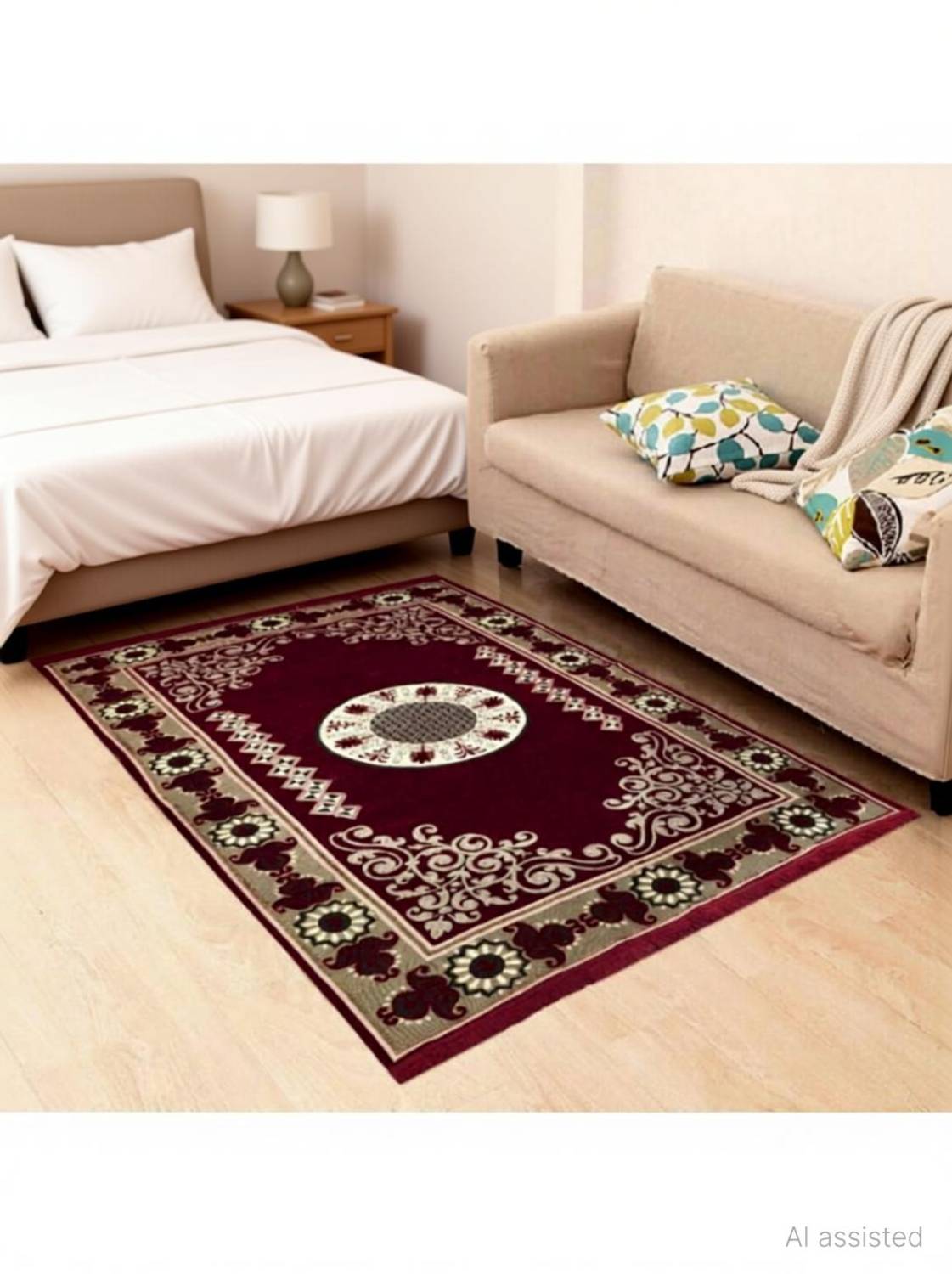 Bhoriaprints 121 cm  X 183 cm Cotton Carpet