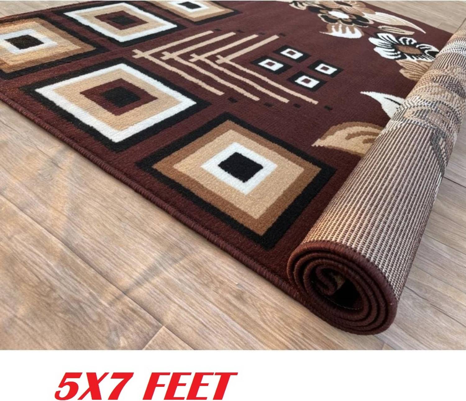 AKCARPET 7 ft X 5 ft Acrylic Carpet