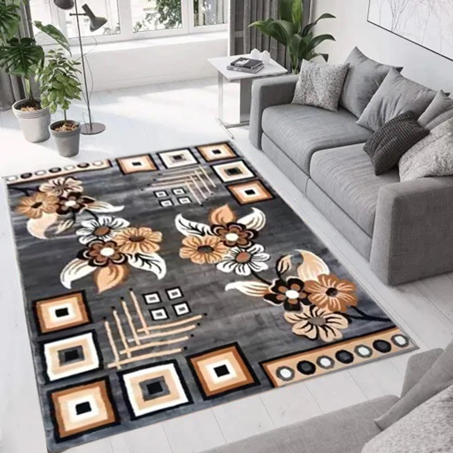 Image of AyanCarpets 5 ft X 7 ft Acrylic Carpet