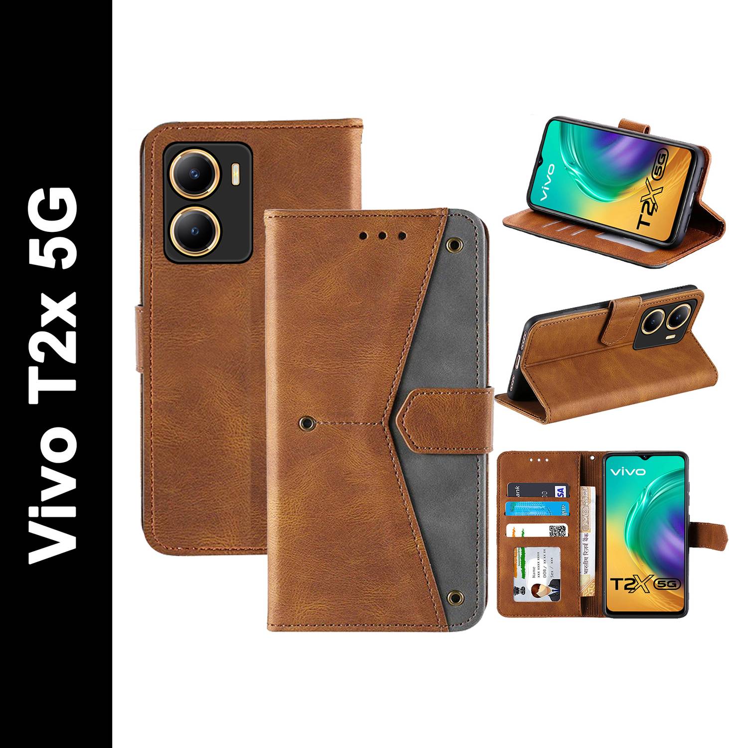 Autofocus Flip Cover for Vivo T2X 5G