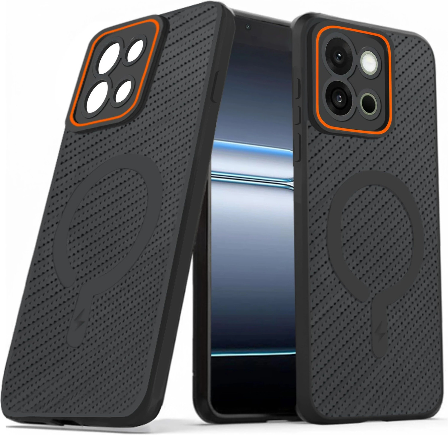 Image of ArmourPro Back Cover for OnePlus 13S 5G, OnePlus 13S, Carbon Fiber Magsafe Case