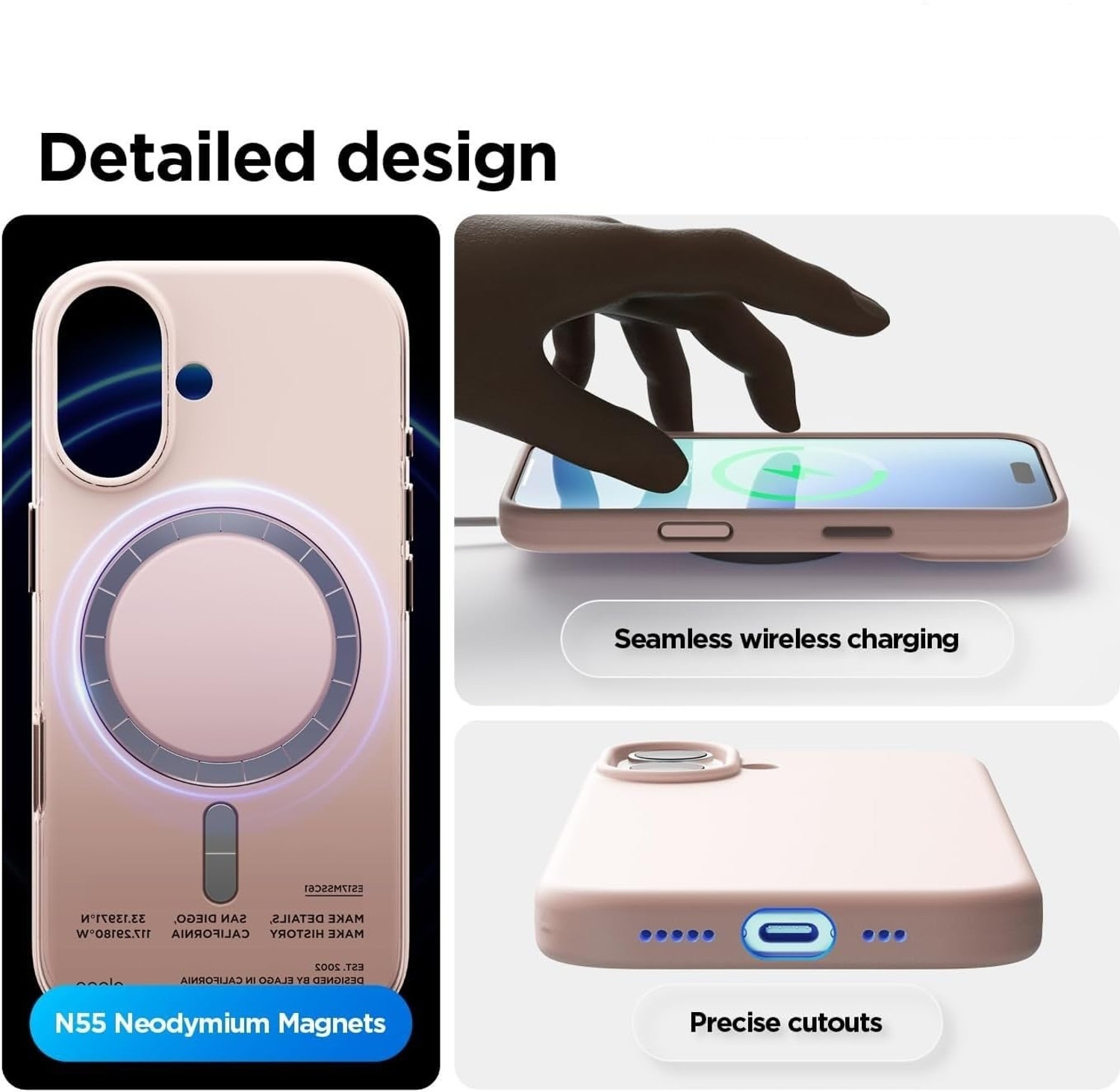 Image of GIRIND Back Cover for iPhone 17, Premium MagSafe Liquid Silicone Material Protective Cover, Shock-Proof