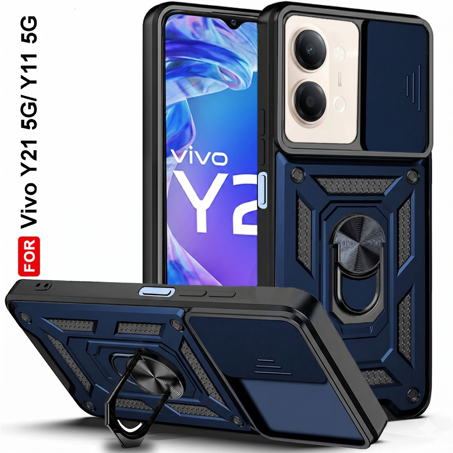 Image of PrintCzar Back Cover for Vivo Y11 5G, Vivo Y21 5G