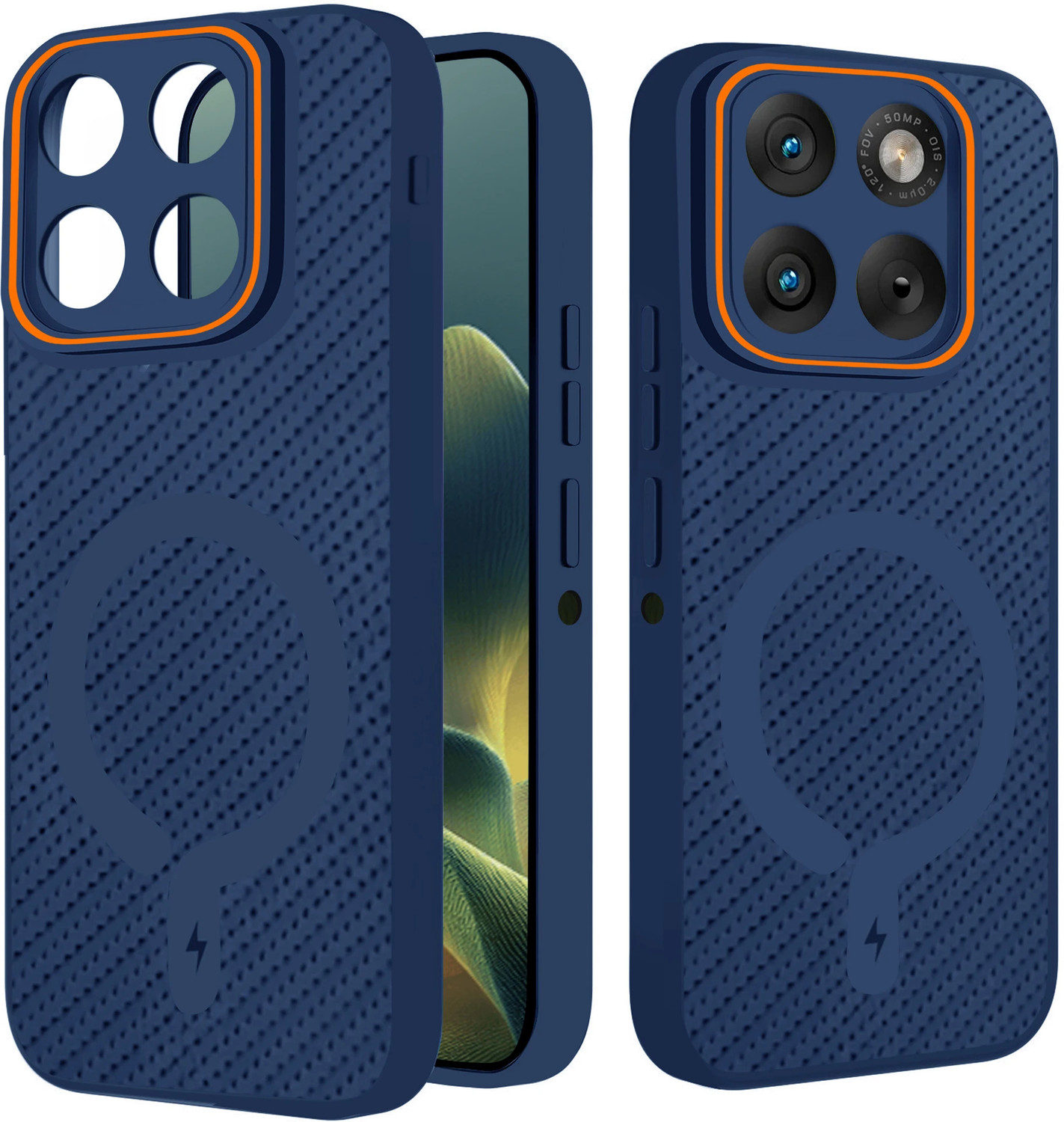 Image of FIRST MART Back Cover for MOTOROLA Edge 70 5G, Moto Edge 70, Carbon Case