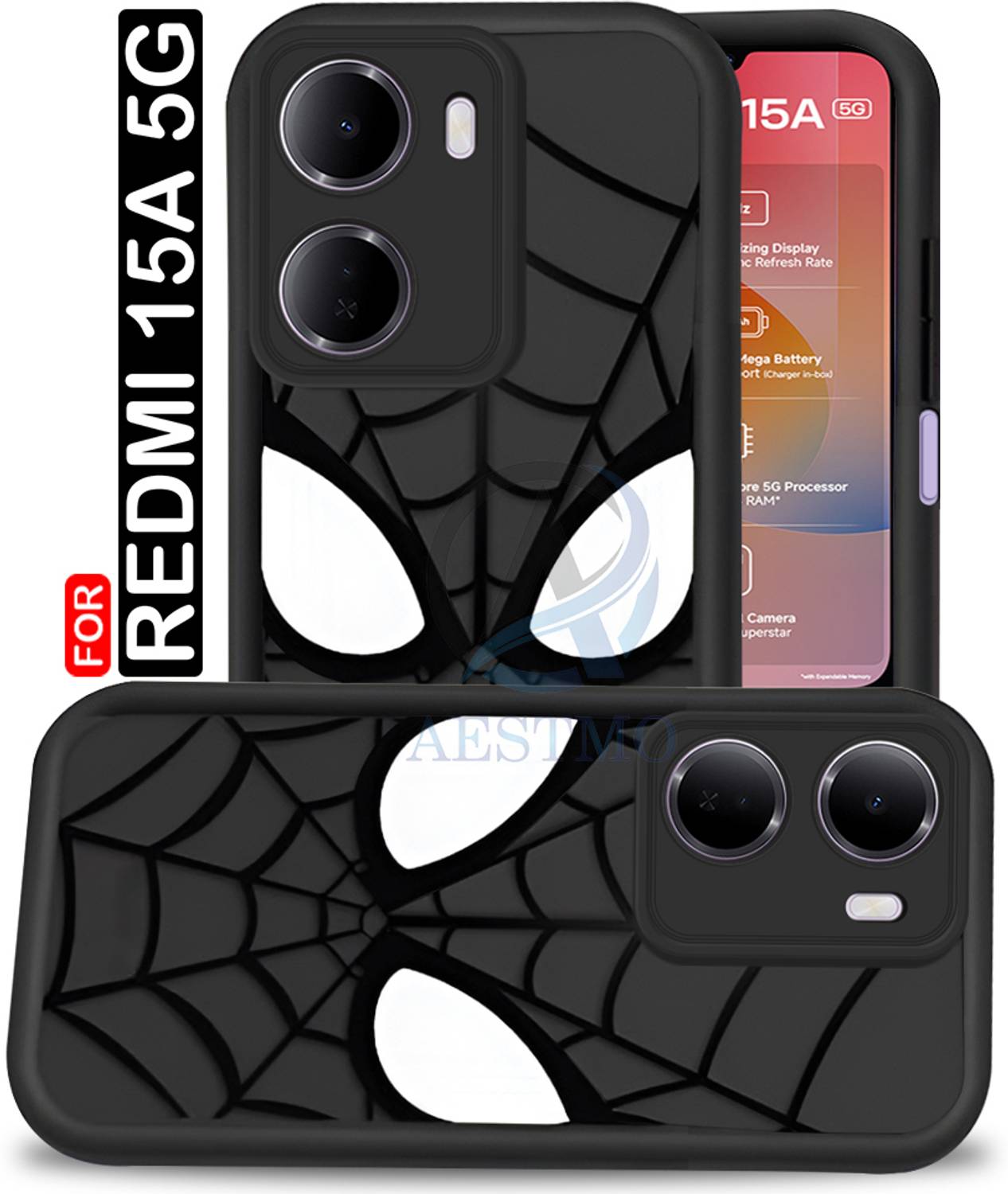 AESTMO Back Cover for Redmi 15A 5G