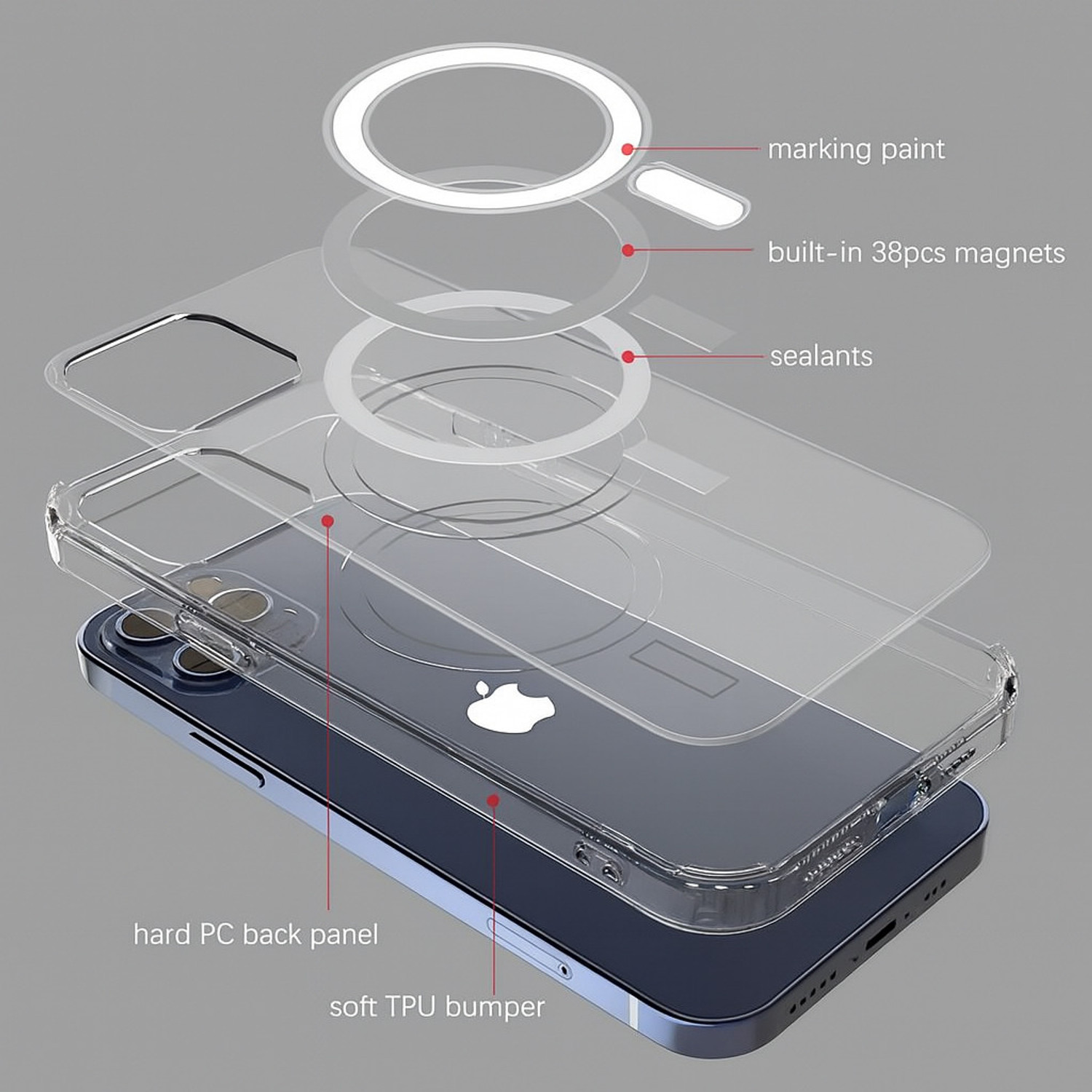 Image of DCreate Back Cover for Apple iPhone 16 Pro Max