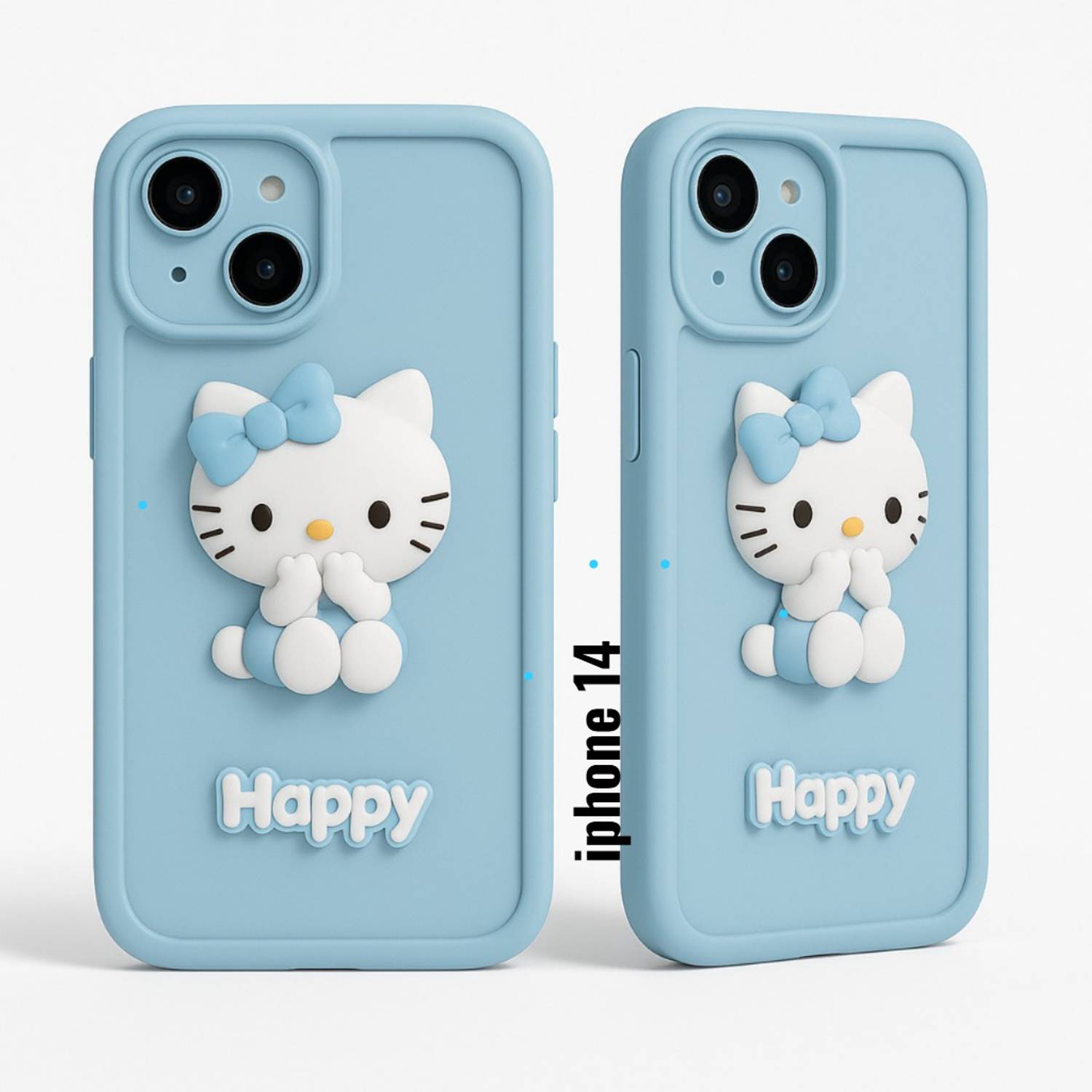 AGRONA Back Cover for Apple iPhone 14 | 3D Cute Design | Soft Silicone Shockproof Protective Mobile Case