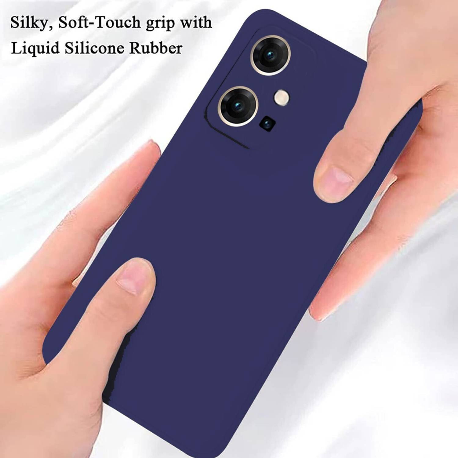 Micvir Back Cover for Vivo T1 5G Blue - Image 4