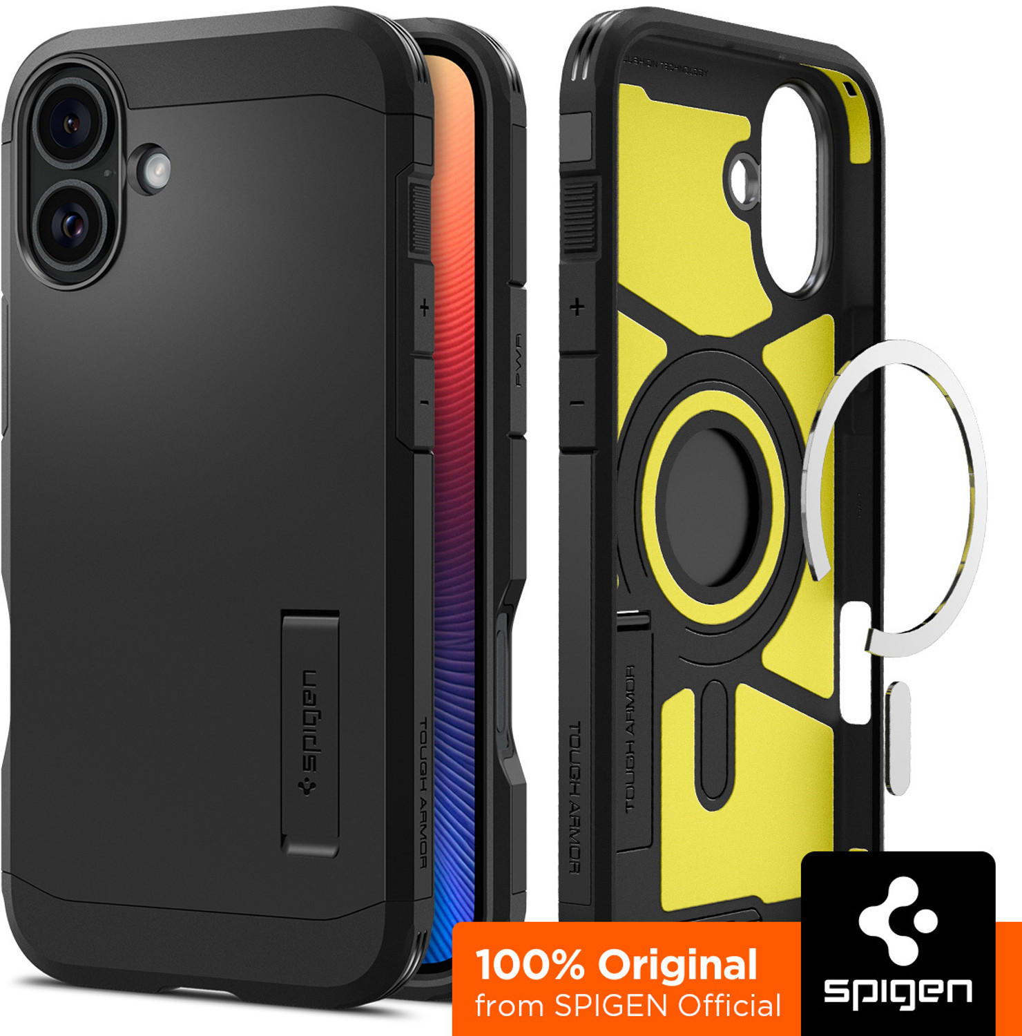 Image of Spigen Tough Armor (AI) MagFit Back Cover for iPhone 16 Plus