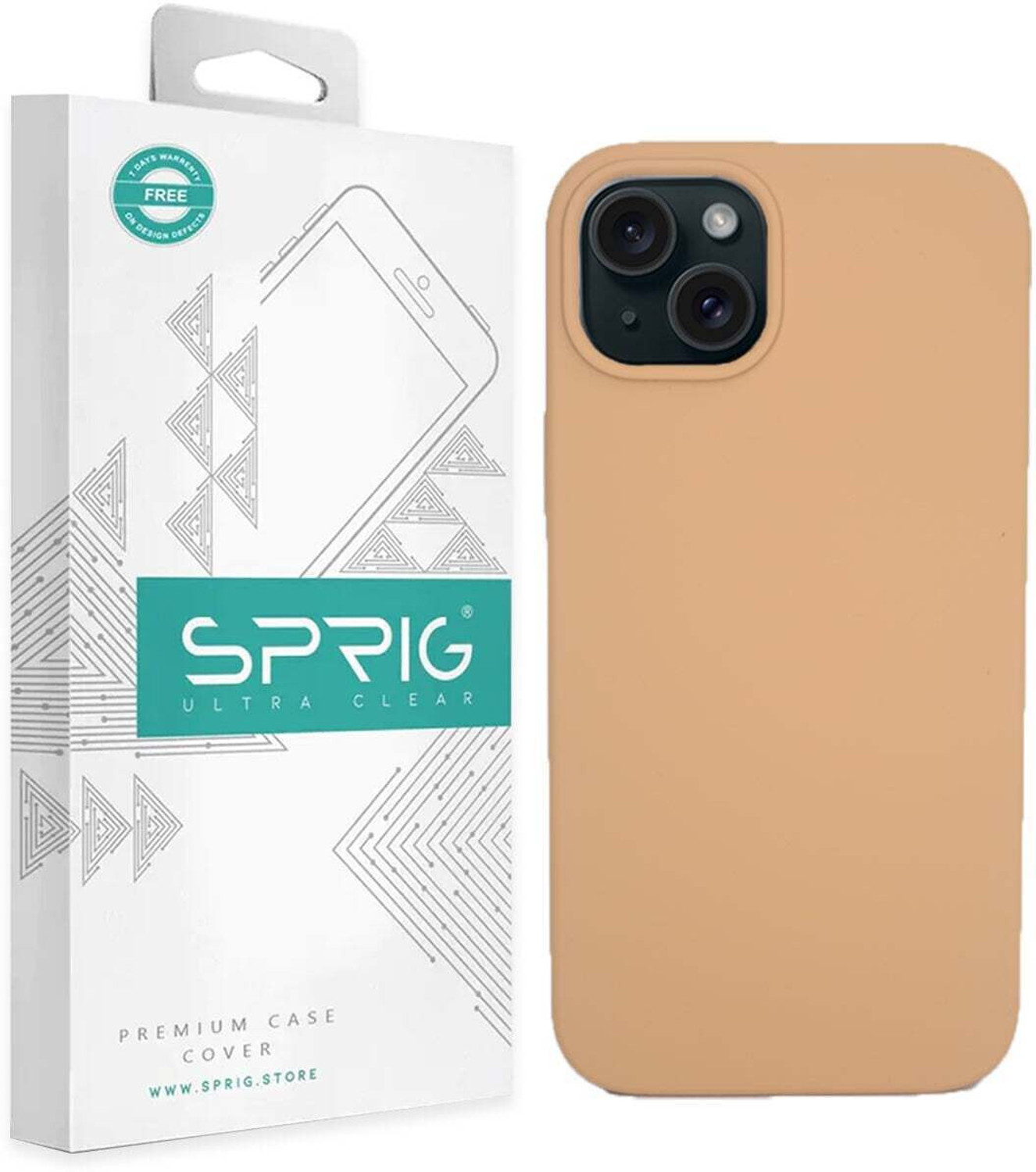 Image of Sprig Liquid Silicone Back Cover for Apple iPhone 15