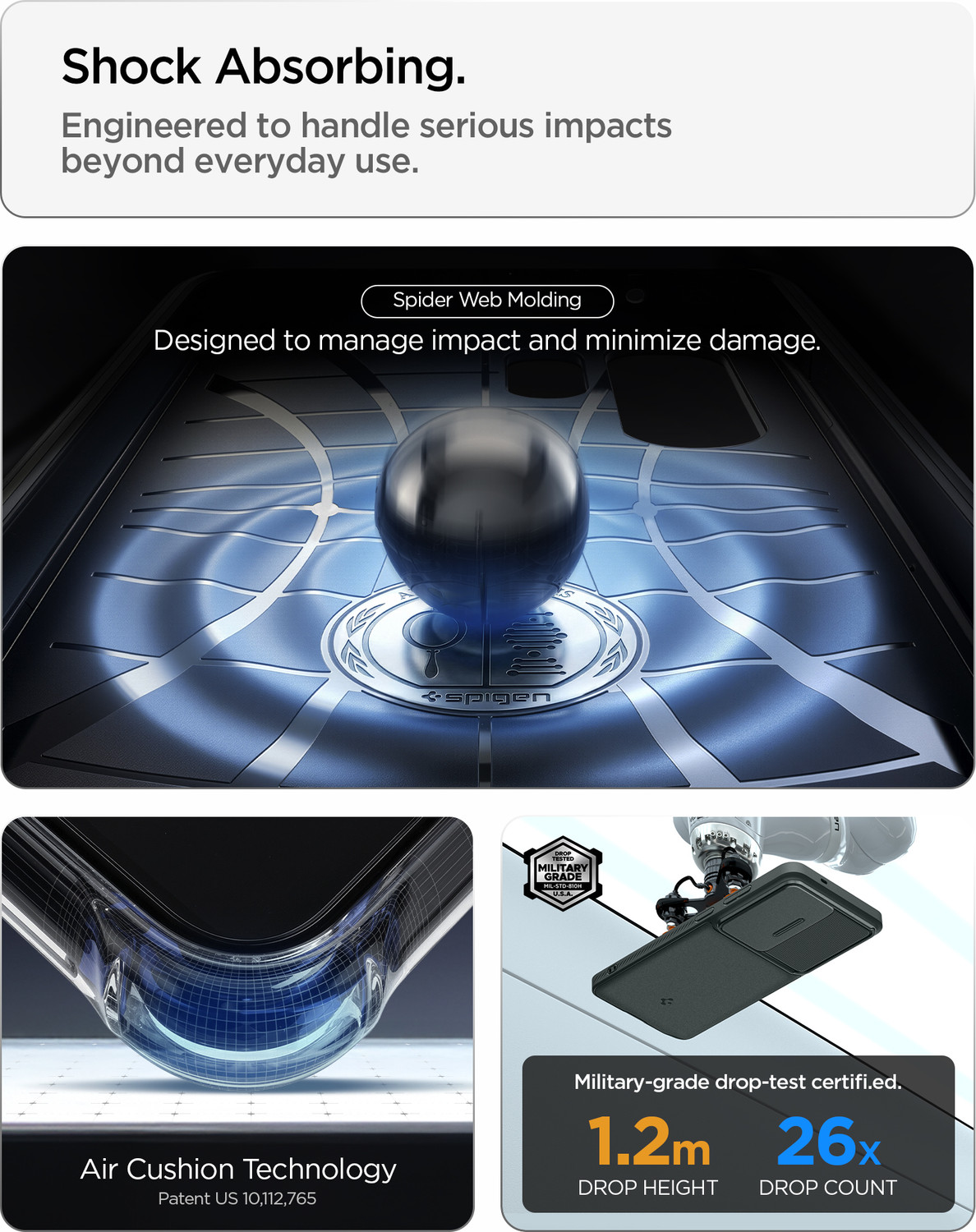 Image of Spigen Optik Armor Back Cover for Samsung Galaxy S26 Ultra 5G