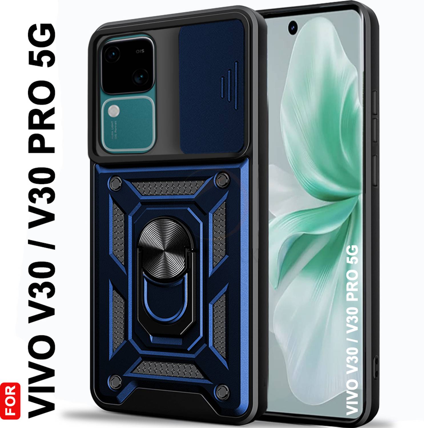 AERTOXX Back Cover for Vivo V30 5G, Vivo V30 Pro 5G