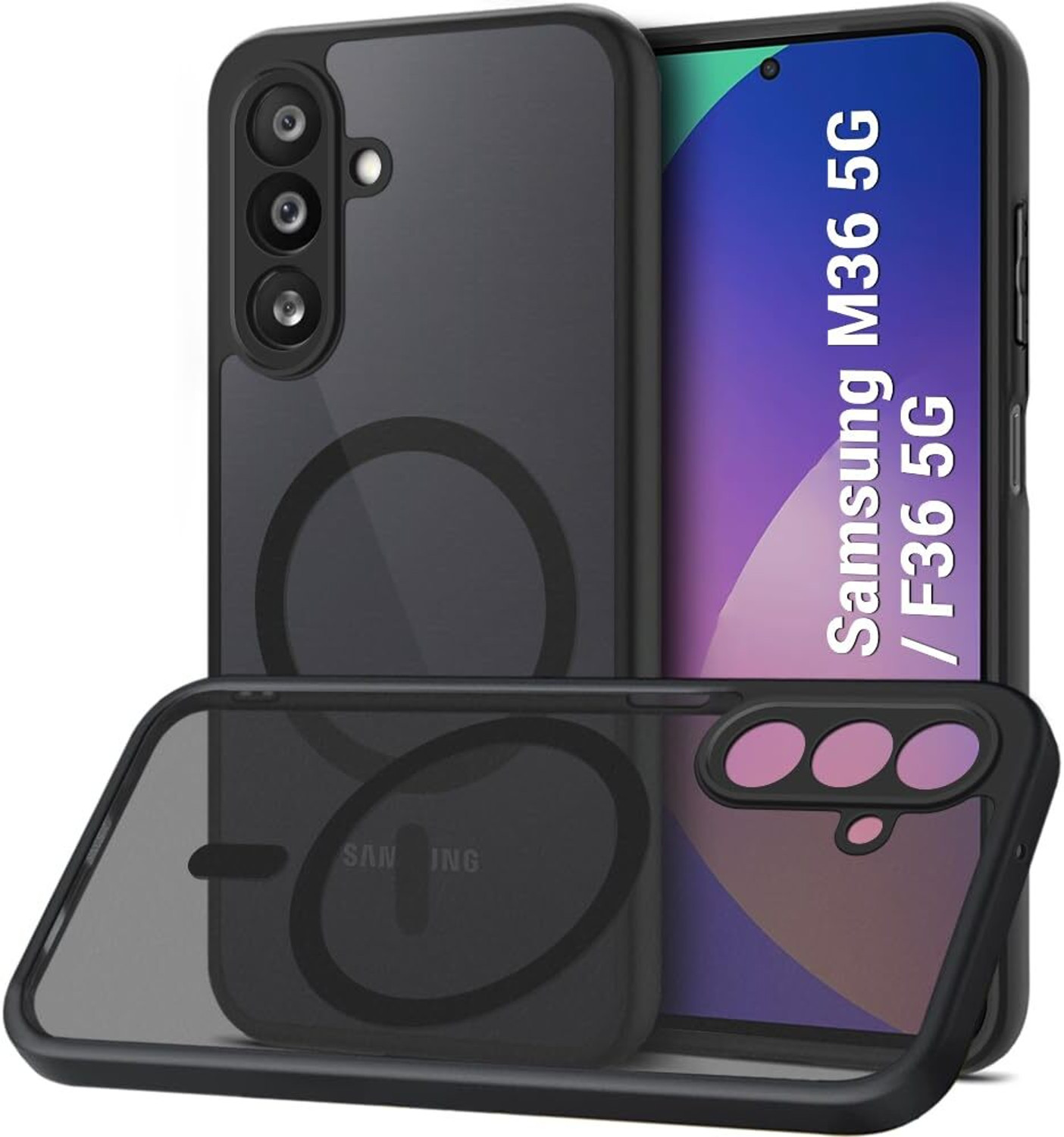 Image of MOBIDEER Back Cover for Samsung Galaxy M36 5G, Samsung Galaxy F36 5G