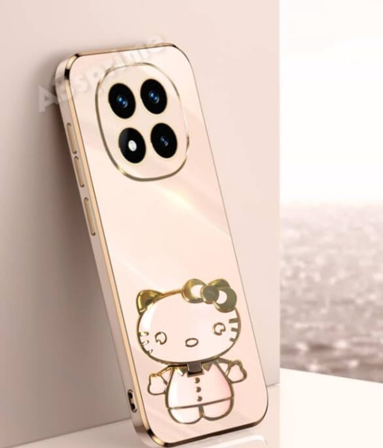 A3sprime Back Cover for REDMI Note 15 Pro 5G with Cute 3D Cartoon Shaped Folding Mobile Stand Holder