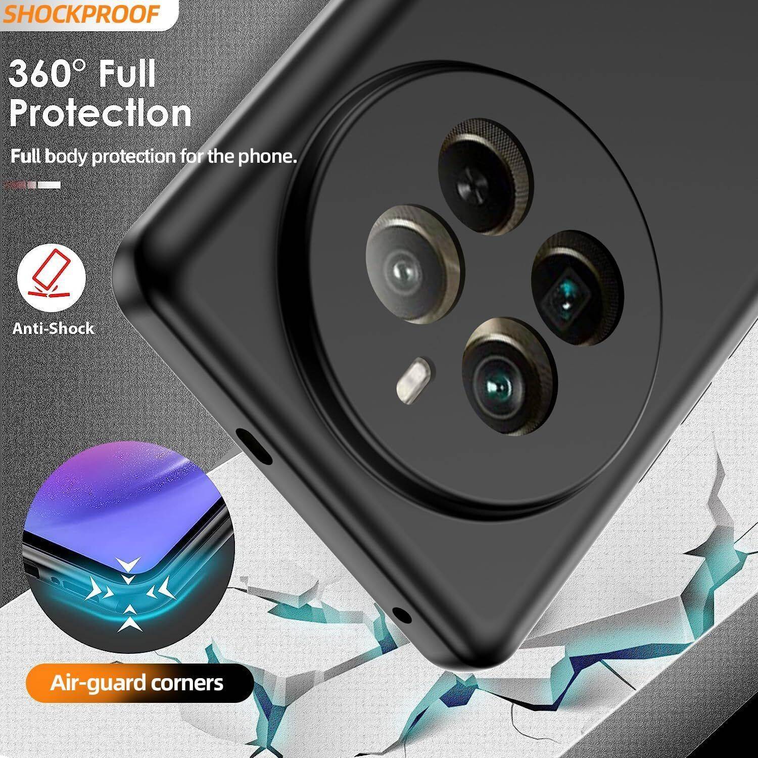 ZOLUSA Back Cover for realme P1 5G Black - Image 3