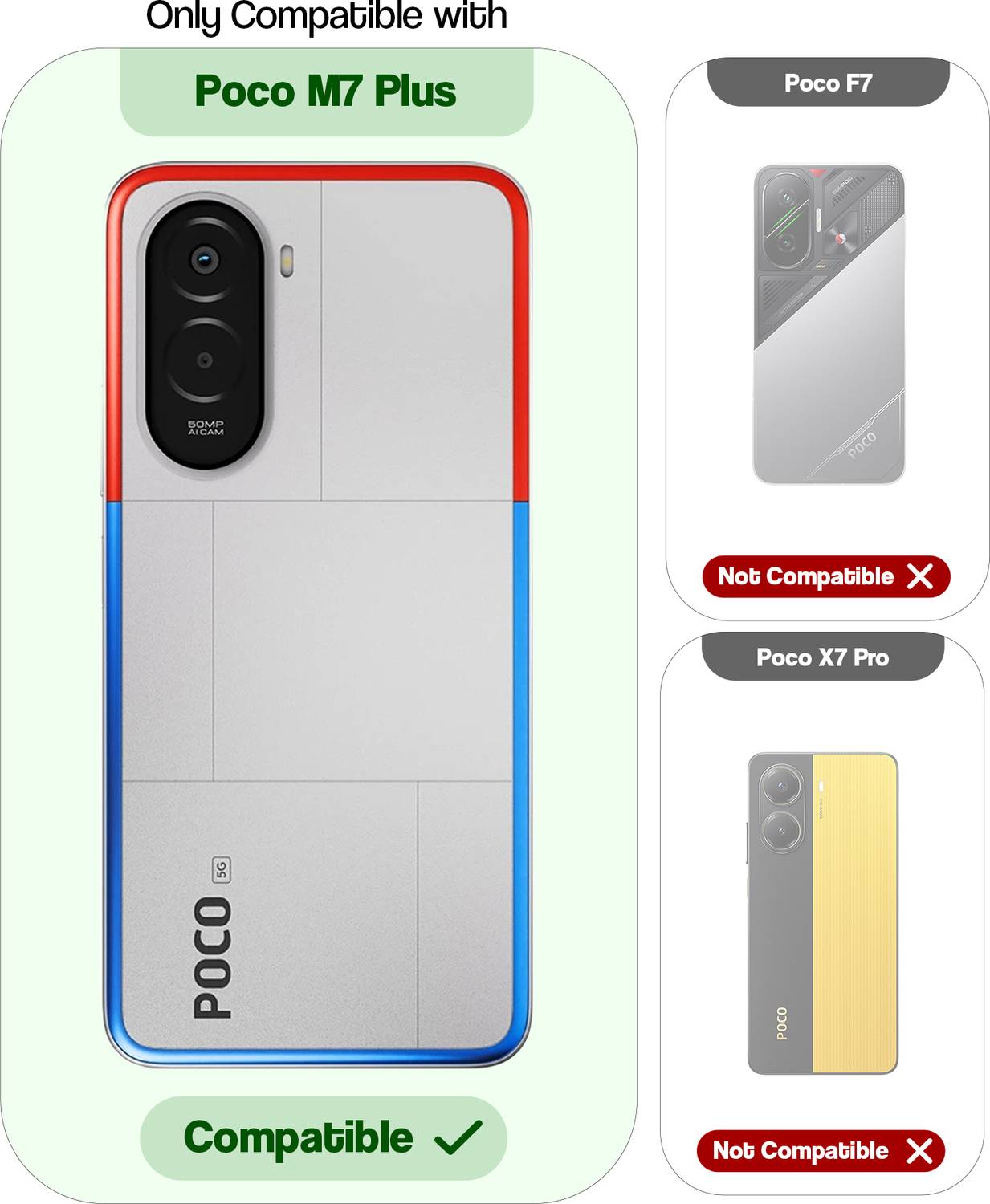 Mr. Case Back Cover for Poco M7 Plus 5G - Image 2