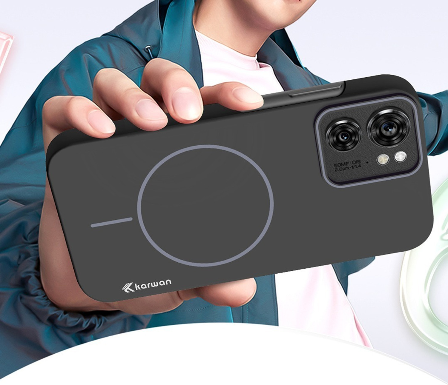 Image of KARWAN Back Cover for Moto Edge 40