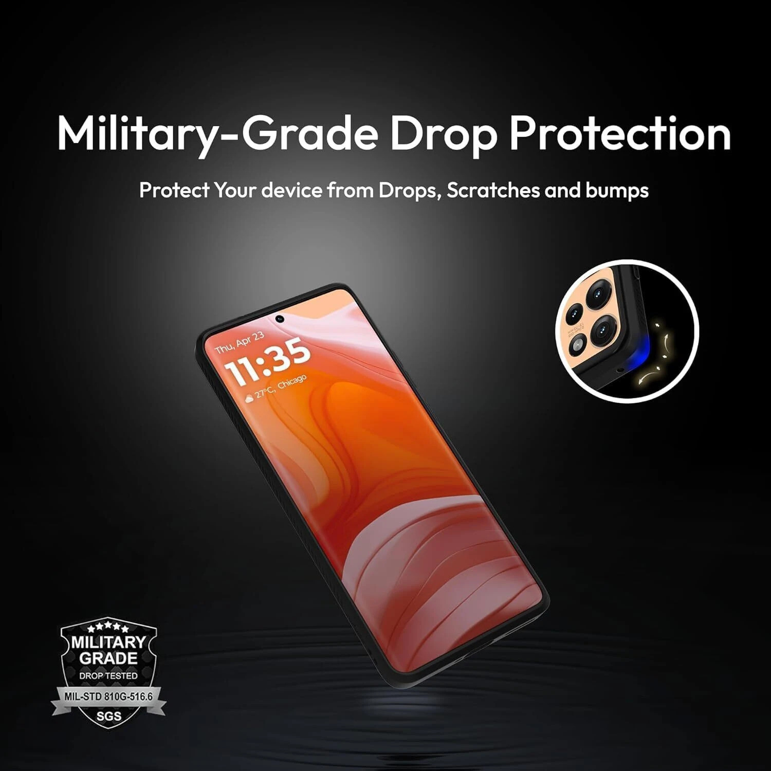 Image of Kapaver Back Cover for Motorola Edge 50