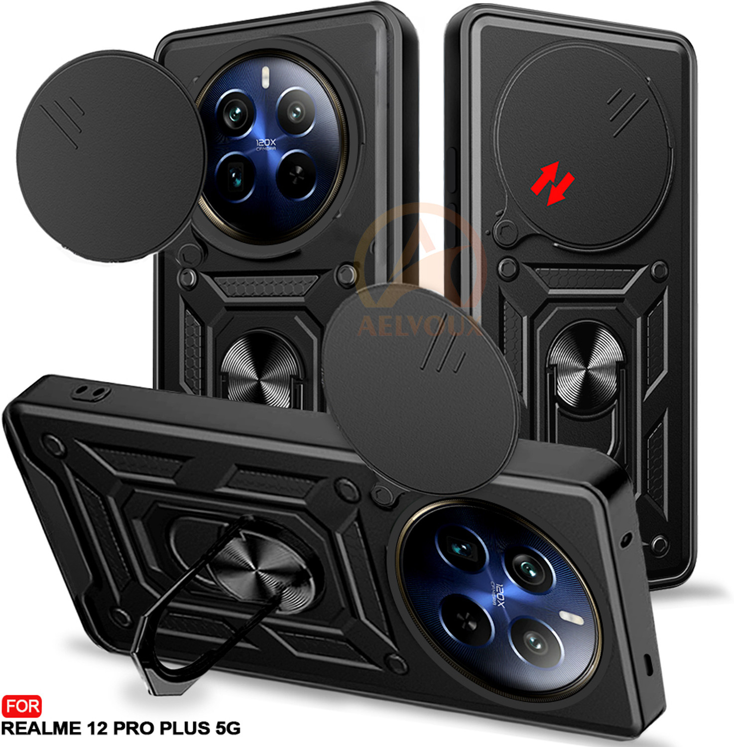 Image of AelVouX Back Cover for Realme 12 Pro Plus 5G