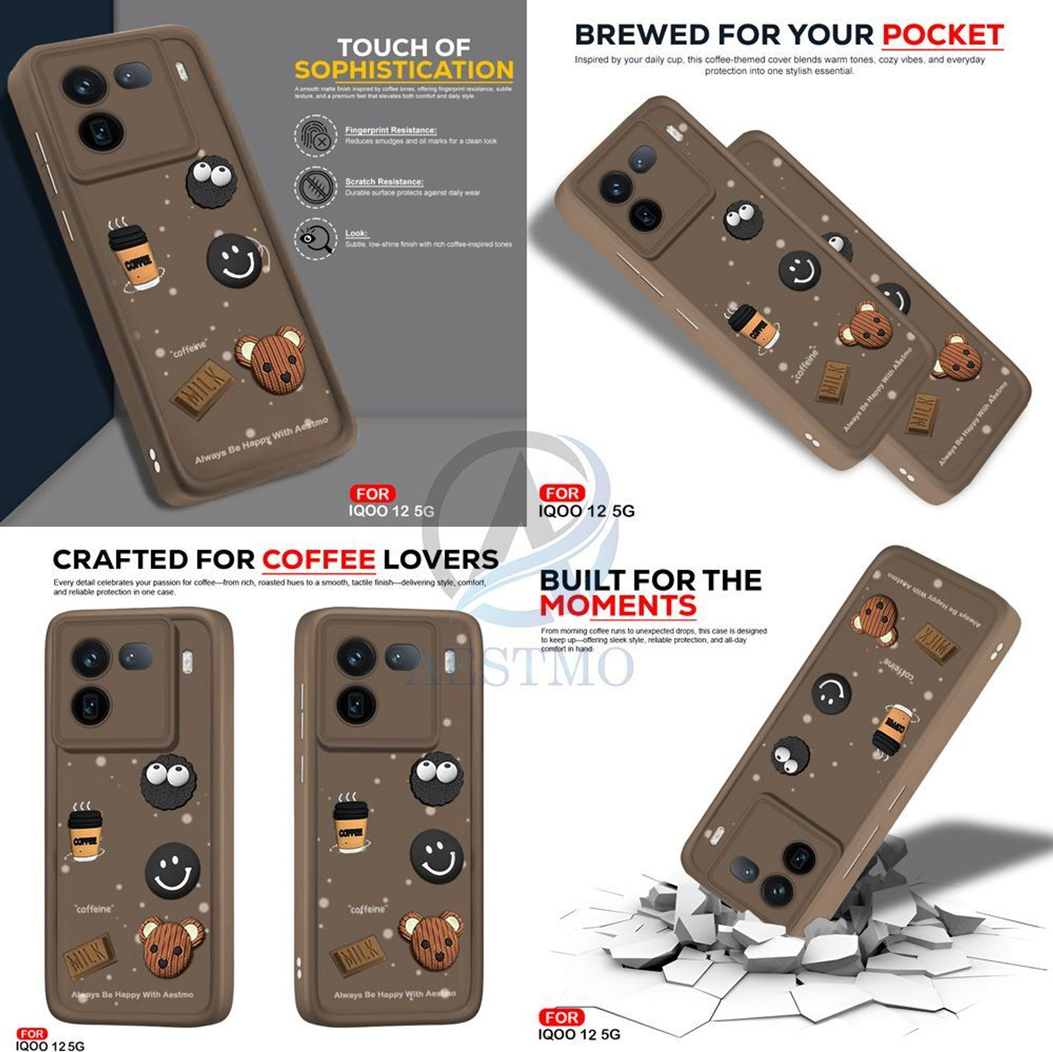 Image of AESTMO Back Cover for iQOO 12 5G