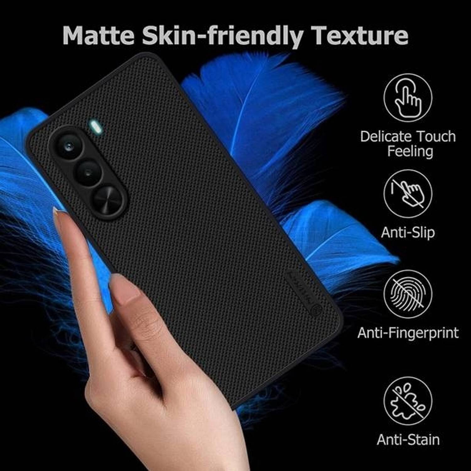 MatteSmoke Back Cover for Realme P4x 5G Black - Image 5