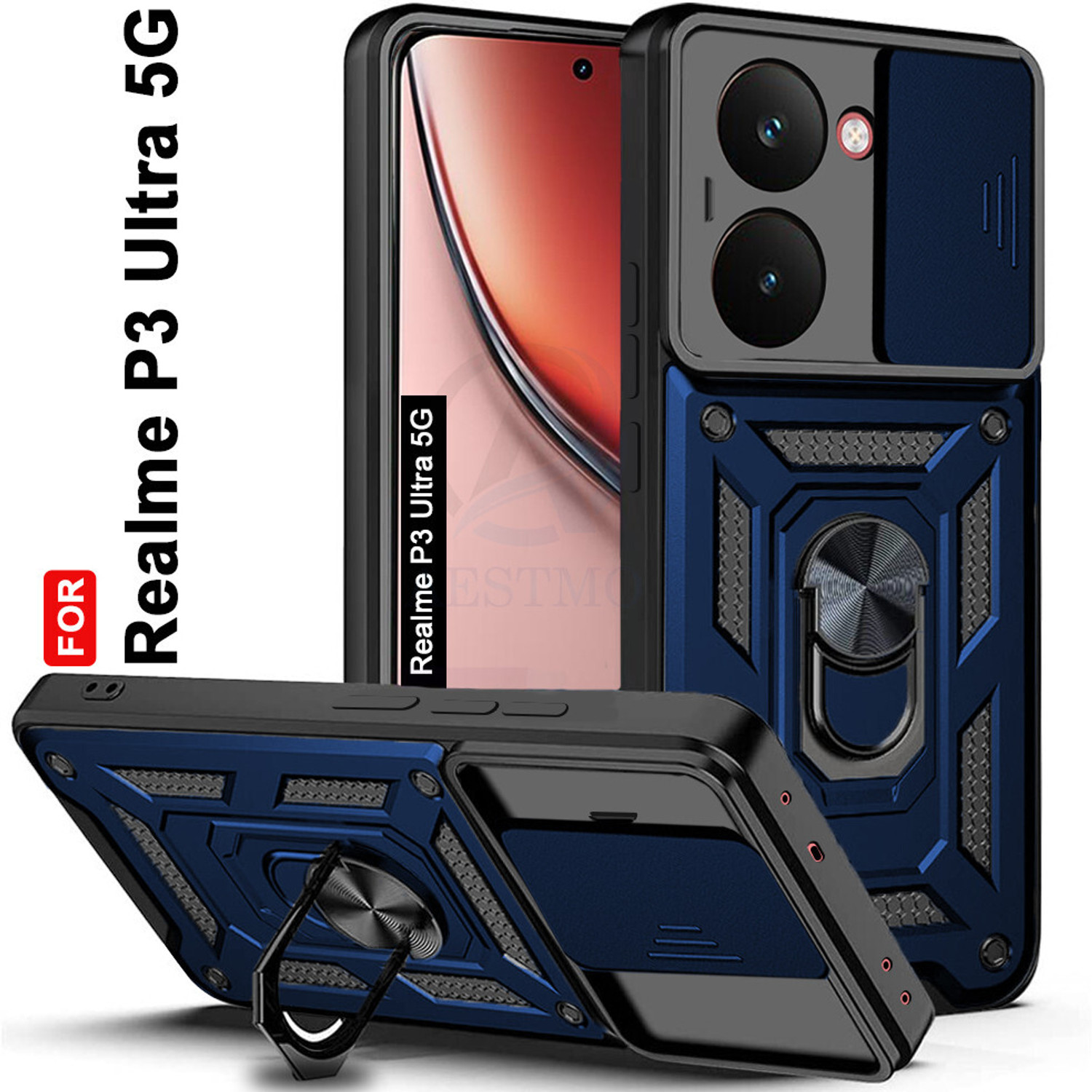 Image of AESTMO Back Cover for RealMe P3 Ultra 5G