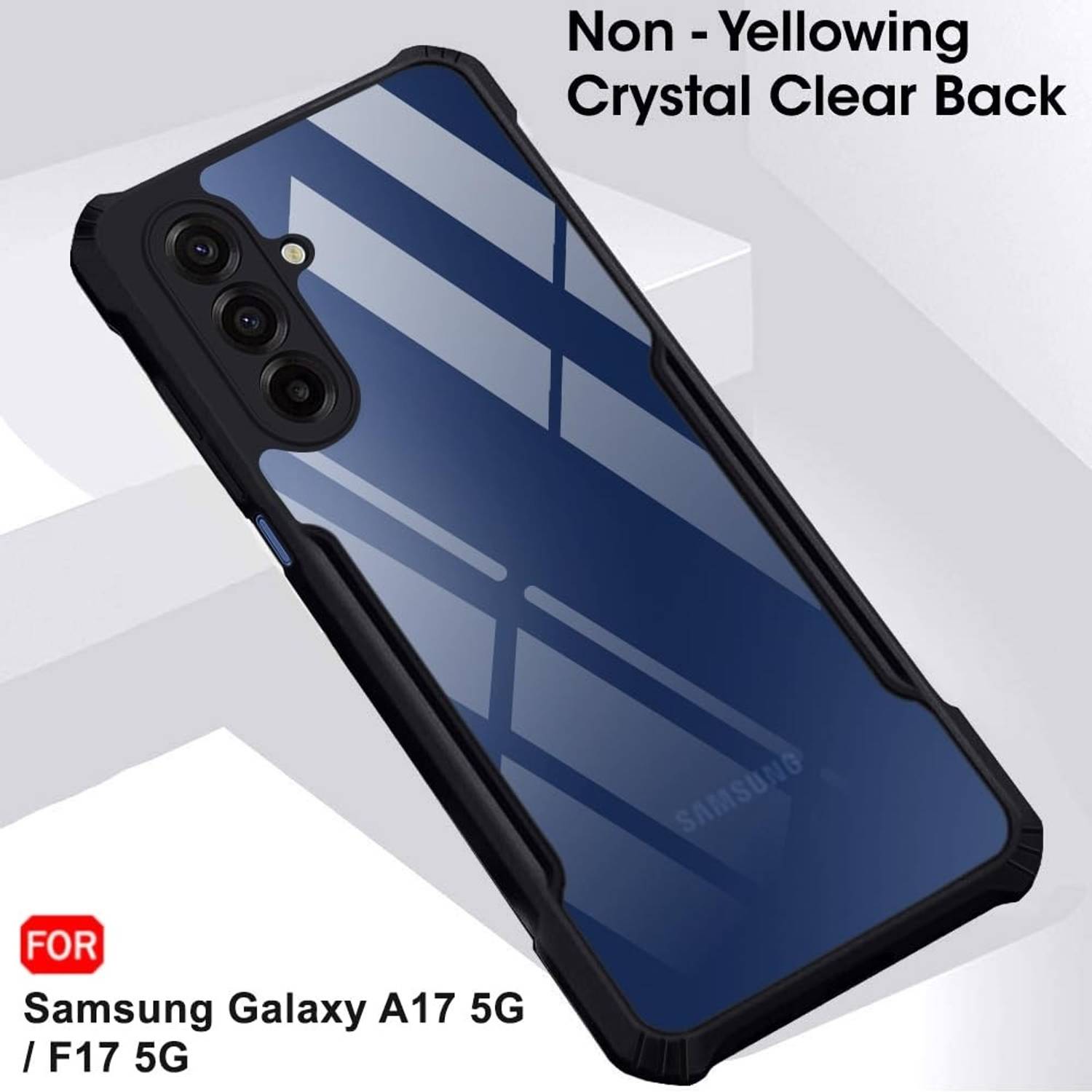 caseunik Back Cover for Samsung Galaxy F17 5G, Black - Image 2