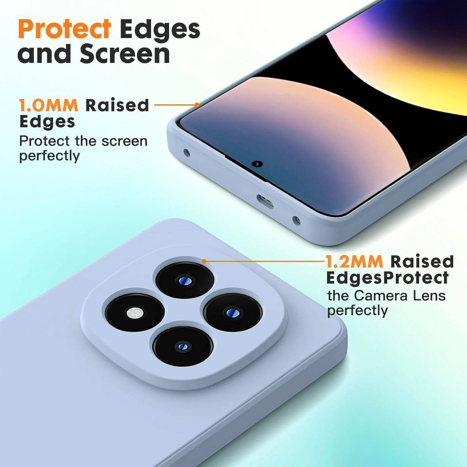 SEAHAI Cover Per Xiaomi Redmi Note 11 PRO+ 5G – Custodia Ultra Sottile TPU A Colori Sfumati – Antiurto E Morbida – Blu