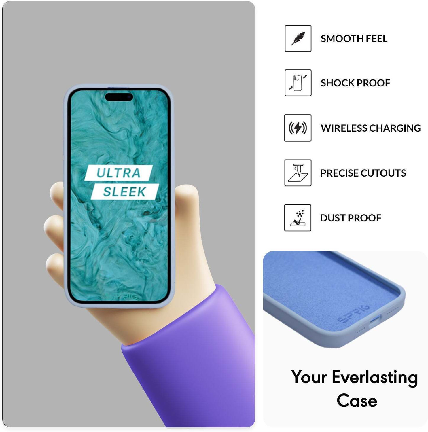 Image of Sprig Back Cover for Apple iPhone 13, Apple iPhone 13, Apple iPhone 13